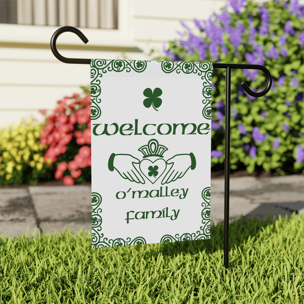 Custom Family Name Garden Flag Custom Surname Flag Irish Garden Flag Irish Flag