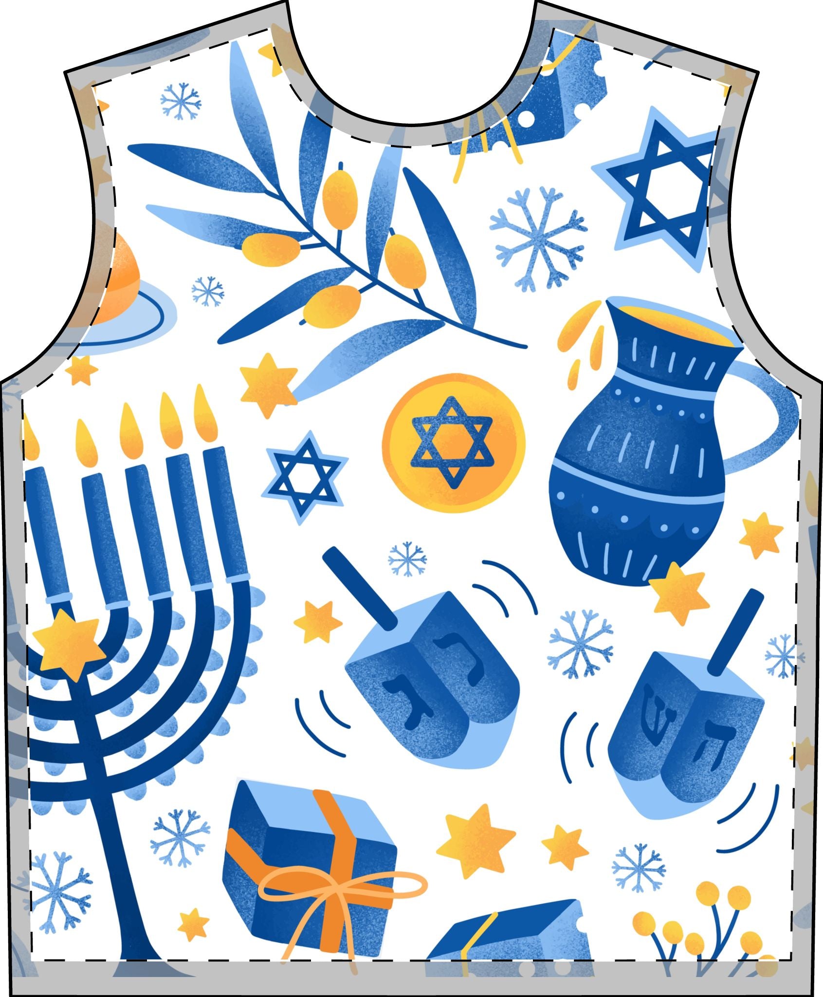 Bubbe's Design adult Hanukkah Pajama Set Chanukah Pajamas for Adults