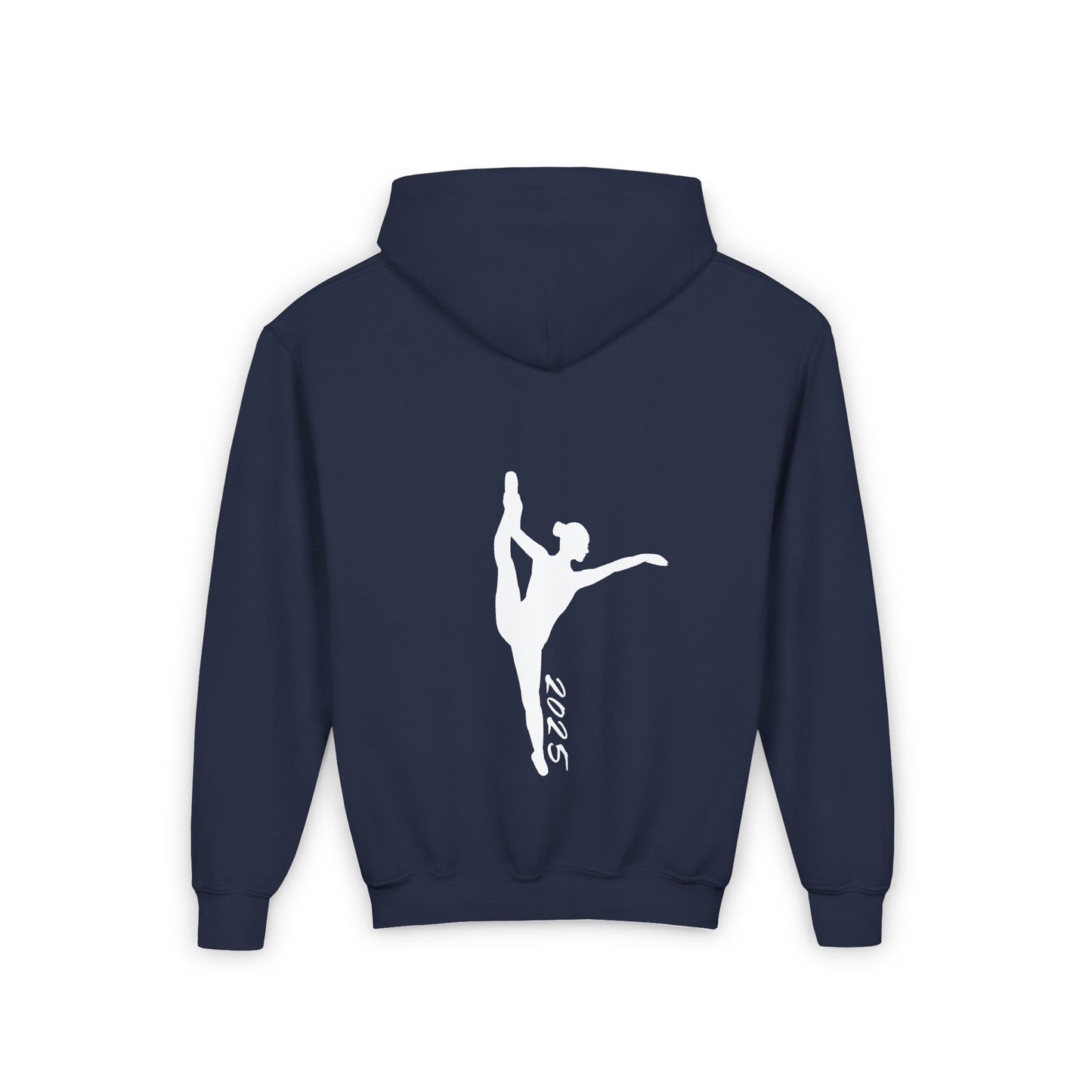 Custom Dance Team Hooded Sweatshirt w name and back logo