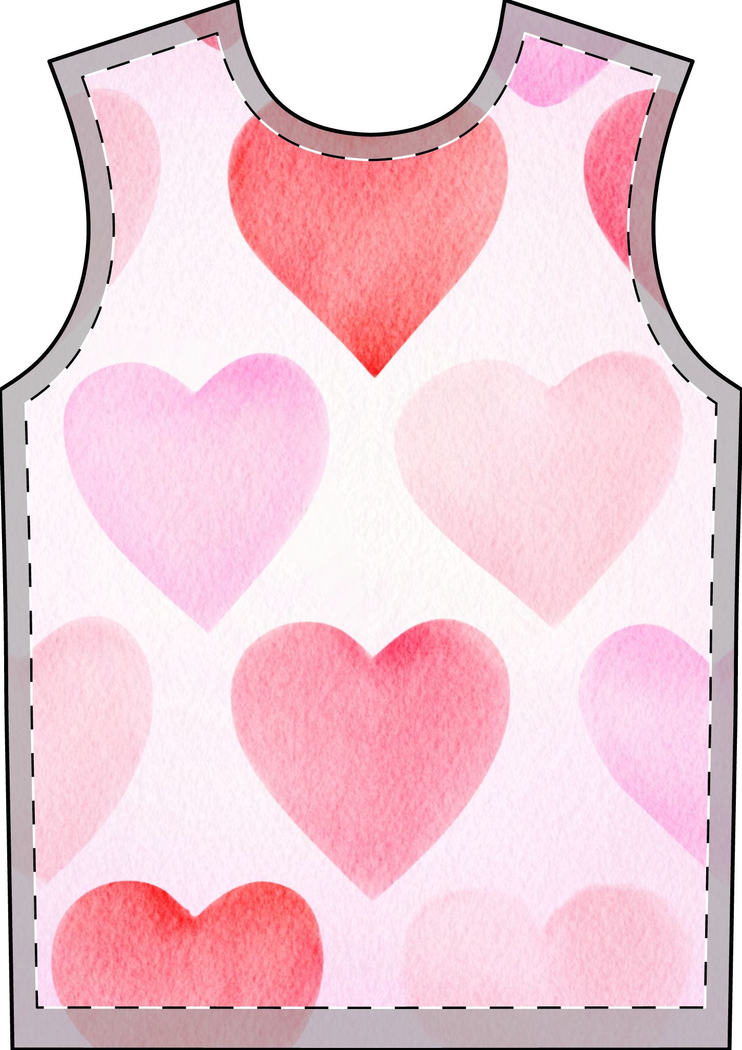 Mens Heart Print Matching Pajama Set Men's Pajama Set (AOP)