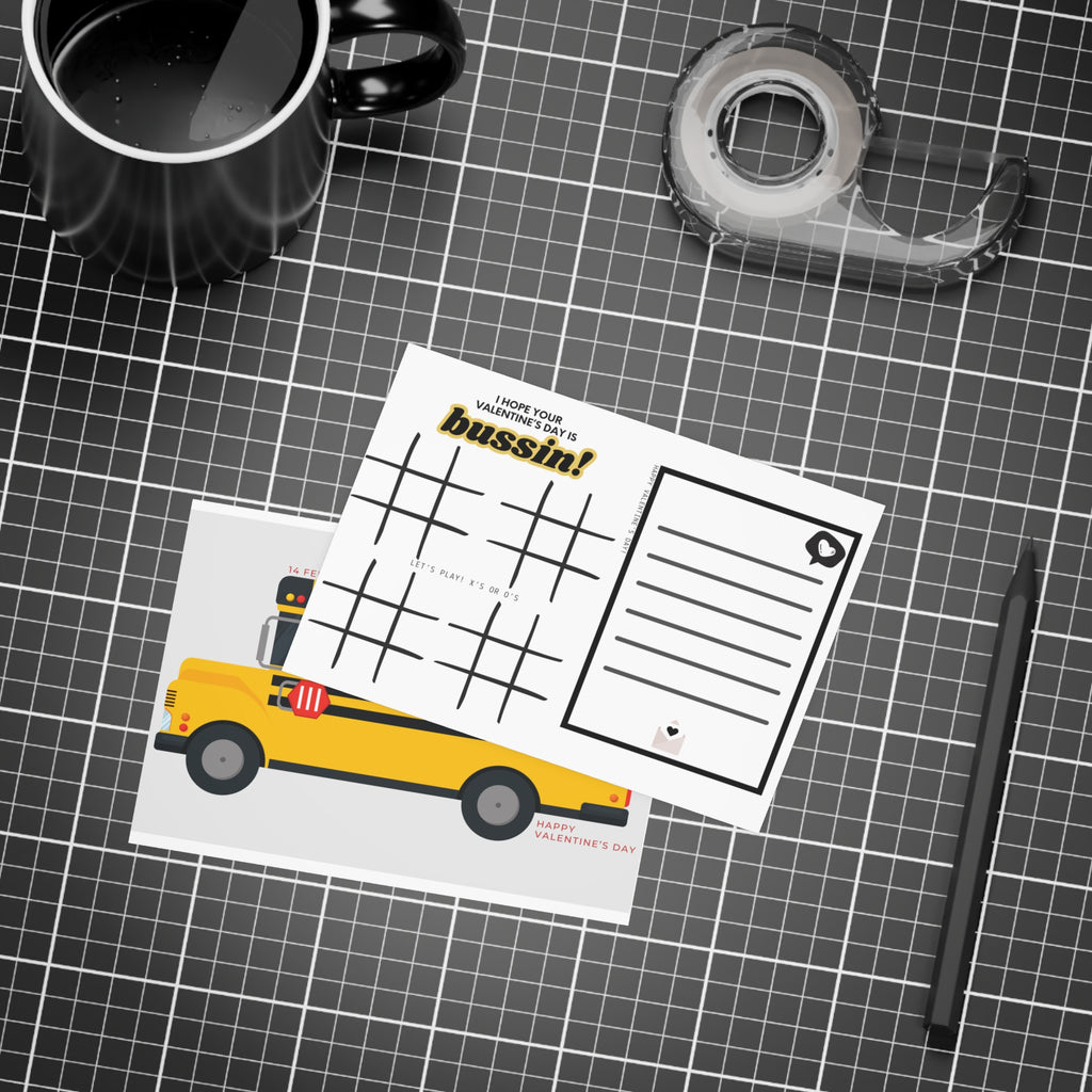 Kids Class Valentines Day Cards Valentine's Day Postcard Bundles (envelopes included)