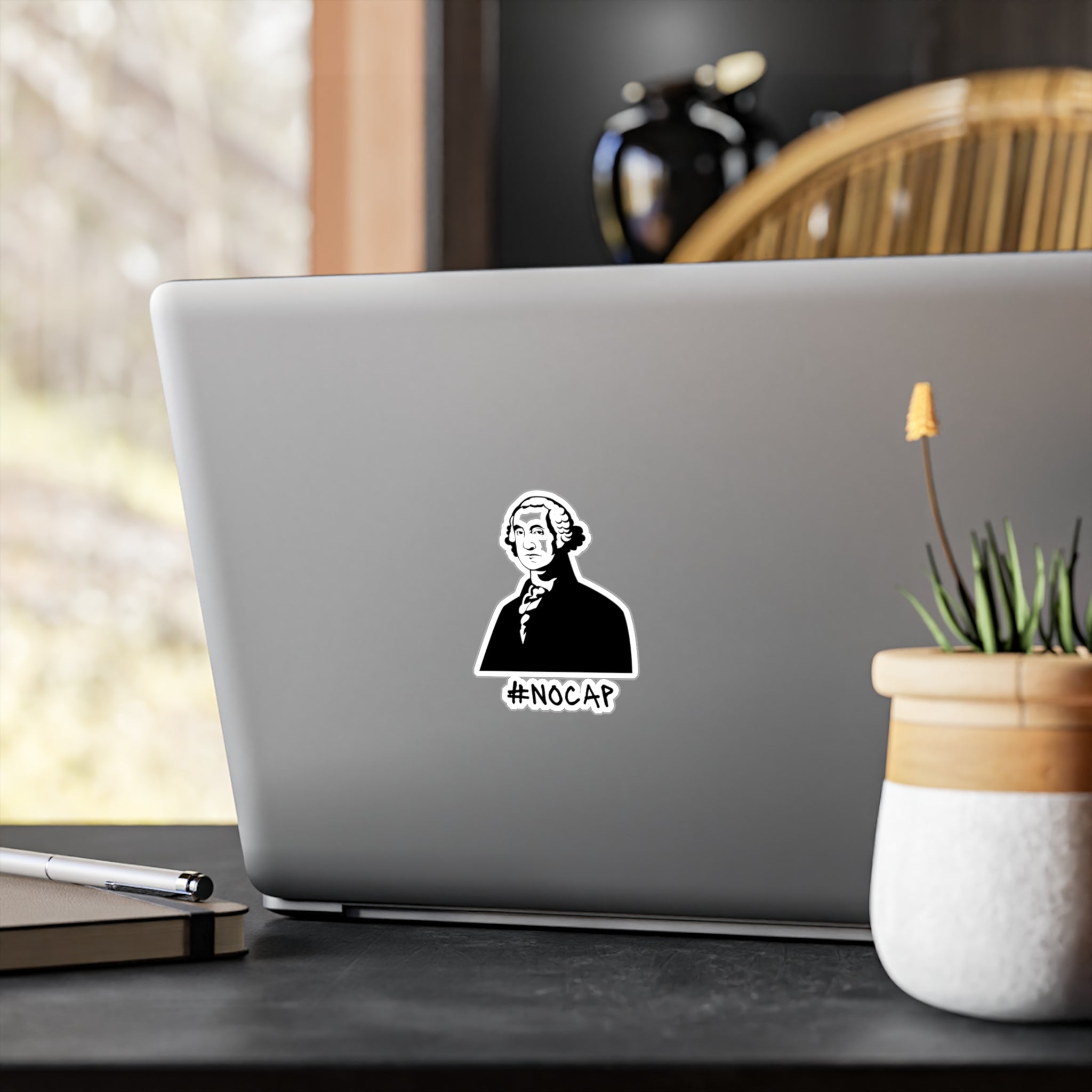 No Cap George Washington Kiss-Cut Vinyl Decals
