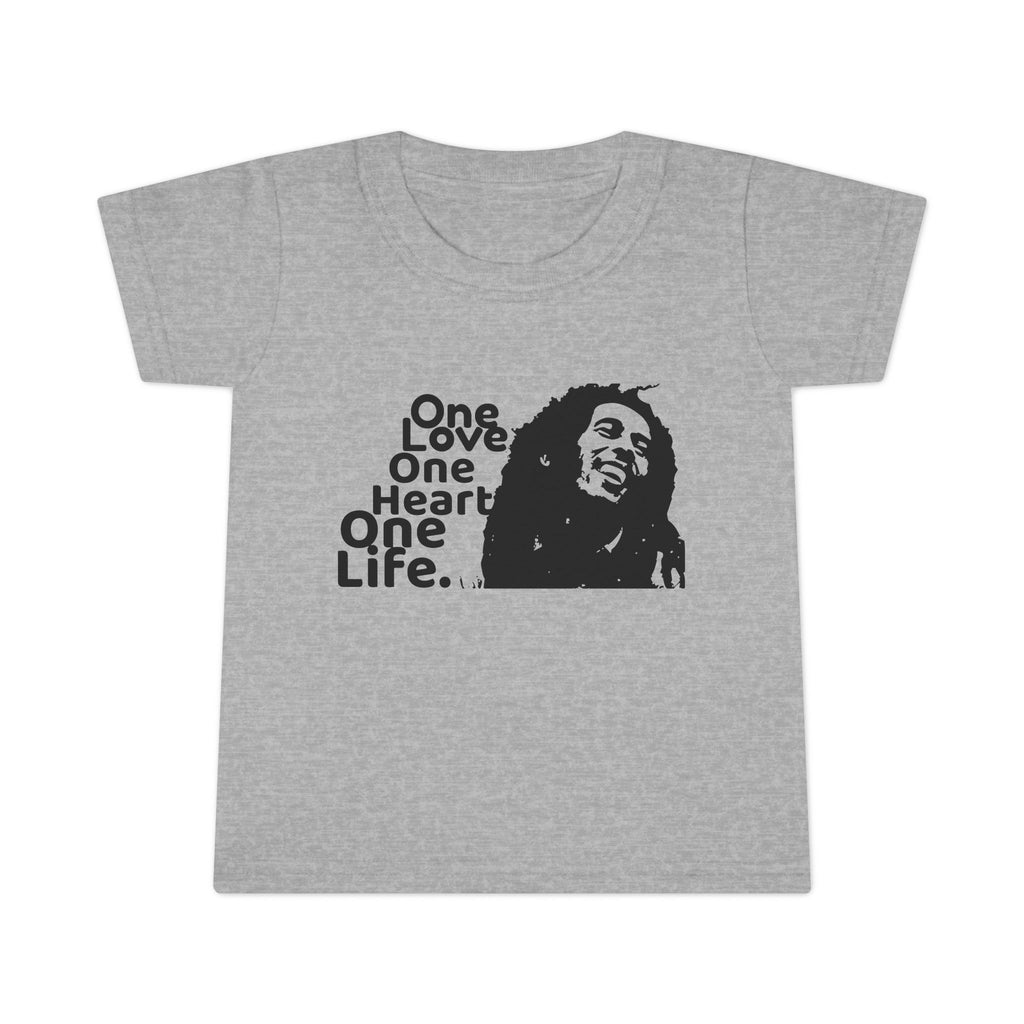 One Love Reggae Toddler T-shirt, Marley Tee For Toddlers