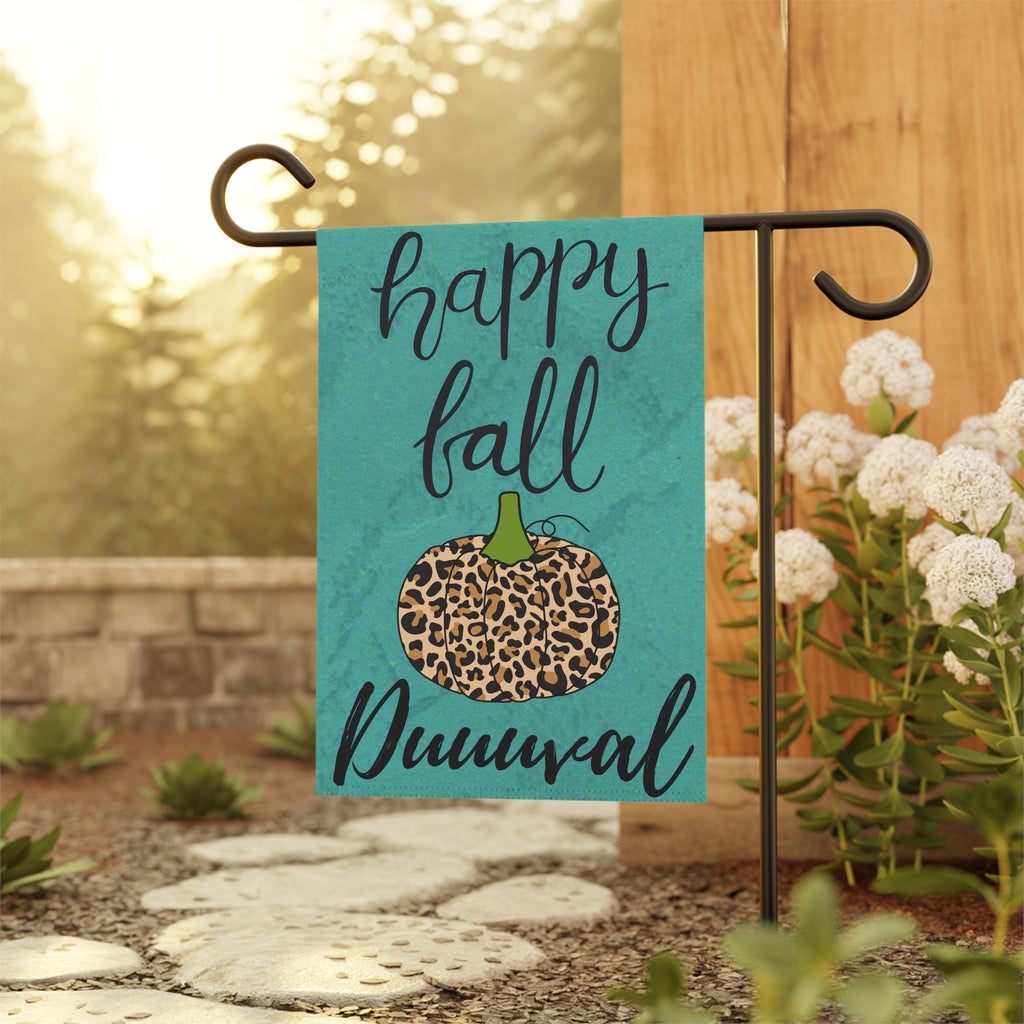 Happy Fall Duuuval Garden Flag 12 x 18 inches Jacksonville Welcome Flag