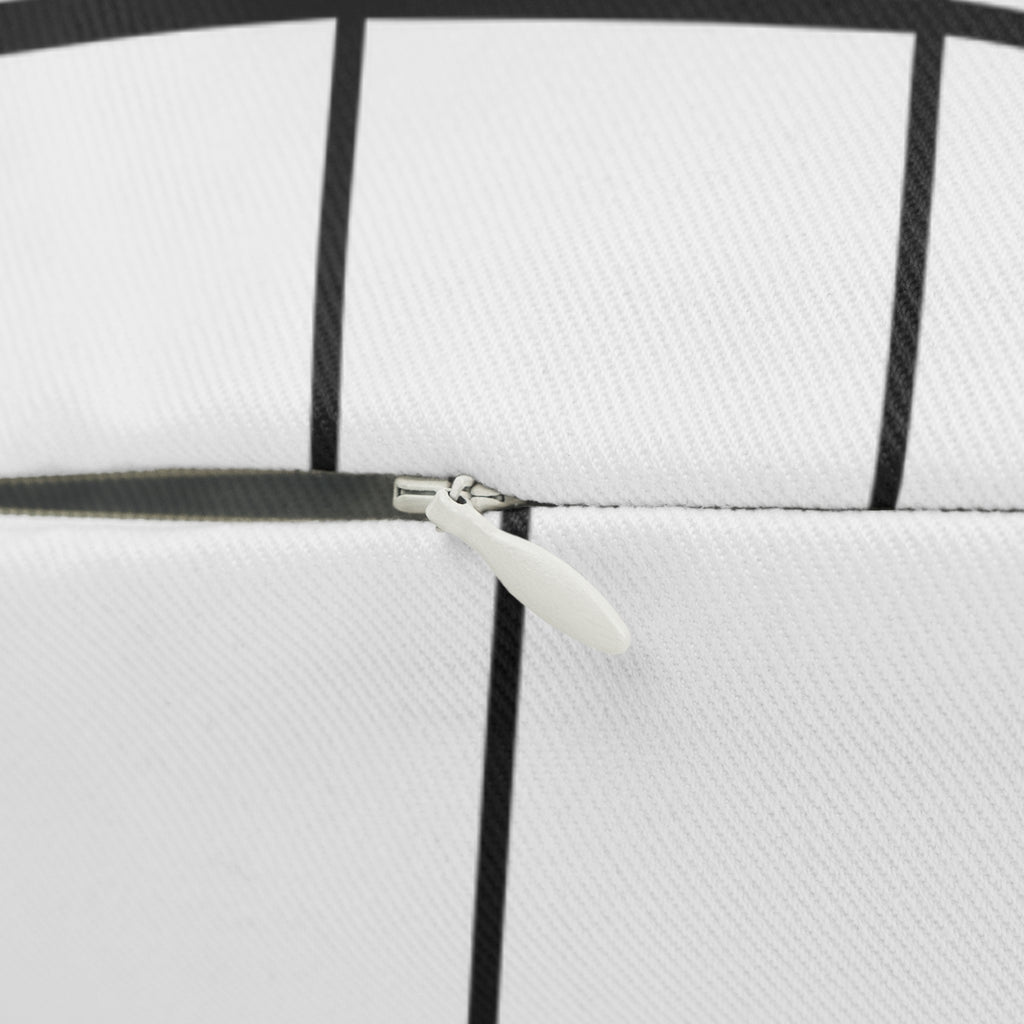 Soccer Pillow White Black and Pink Soccer Throw Pillow Soccer Decor