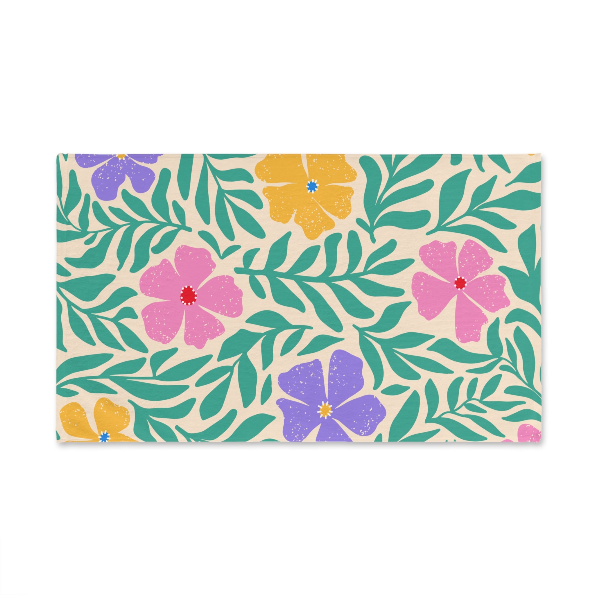 Floral Hand Towel Bright Floral Kitchen Towel, Bathroom Décor, Gift for Her, Mothers Day, Spring Home Decor