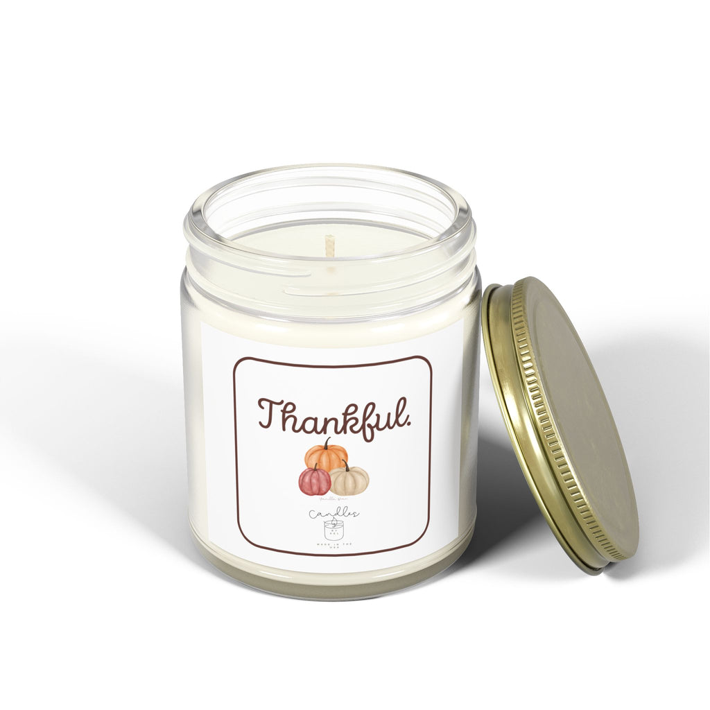 Thankful Fall Candle Vanilla Bean Scent Fall Candle