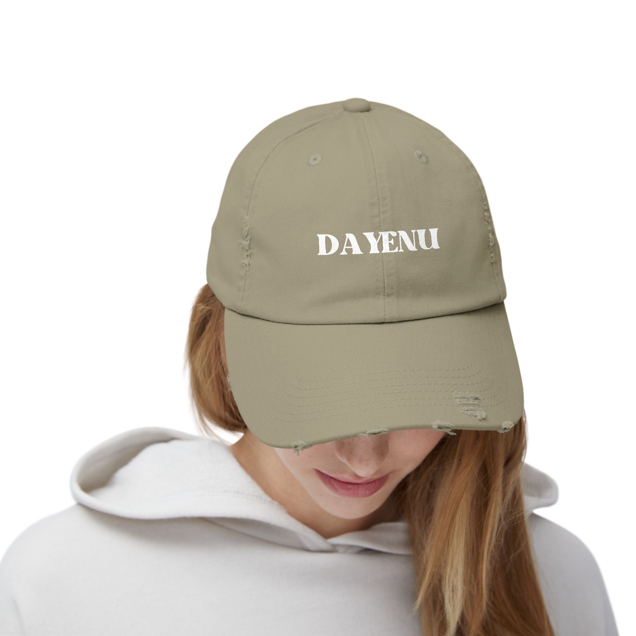 Dayenu Jewish Pride Baseball Hat  Distressed Cap with 'DAYENU' Jewish Gifts