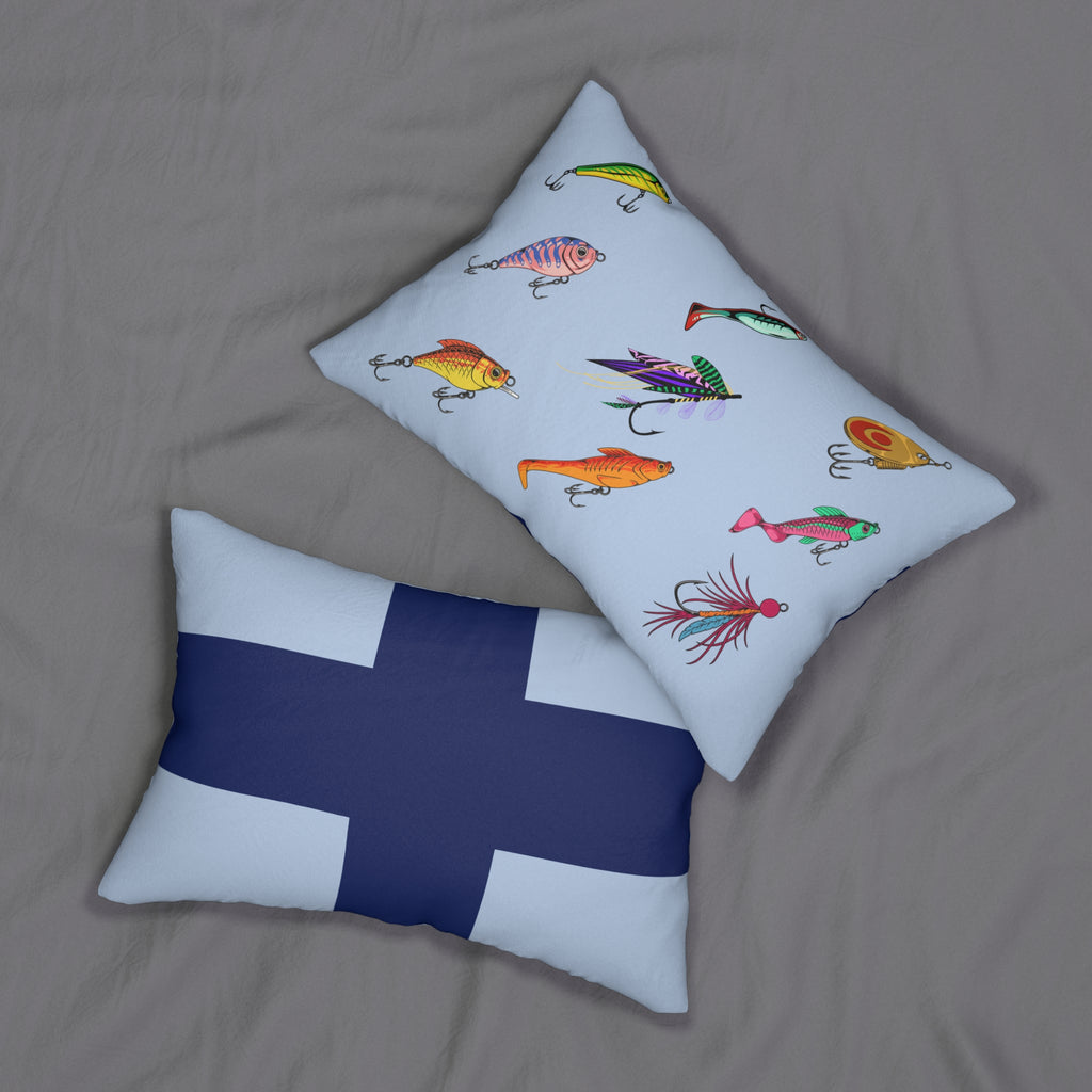 Fishing-themed Pillow, Fishing Decor, Nautical Home Accents, Angler Fishing  Pillow Vacation Home Decor