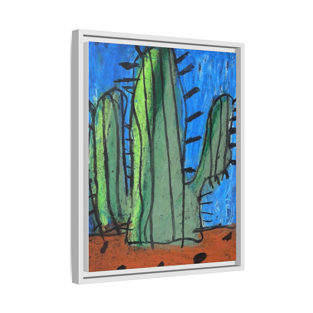 Cactus Matte Canvas, Framed Art by Jackson Smith