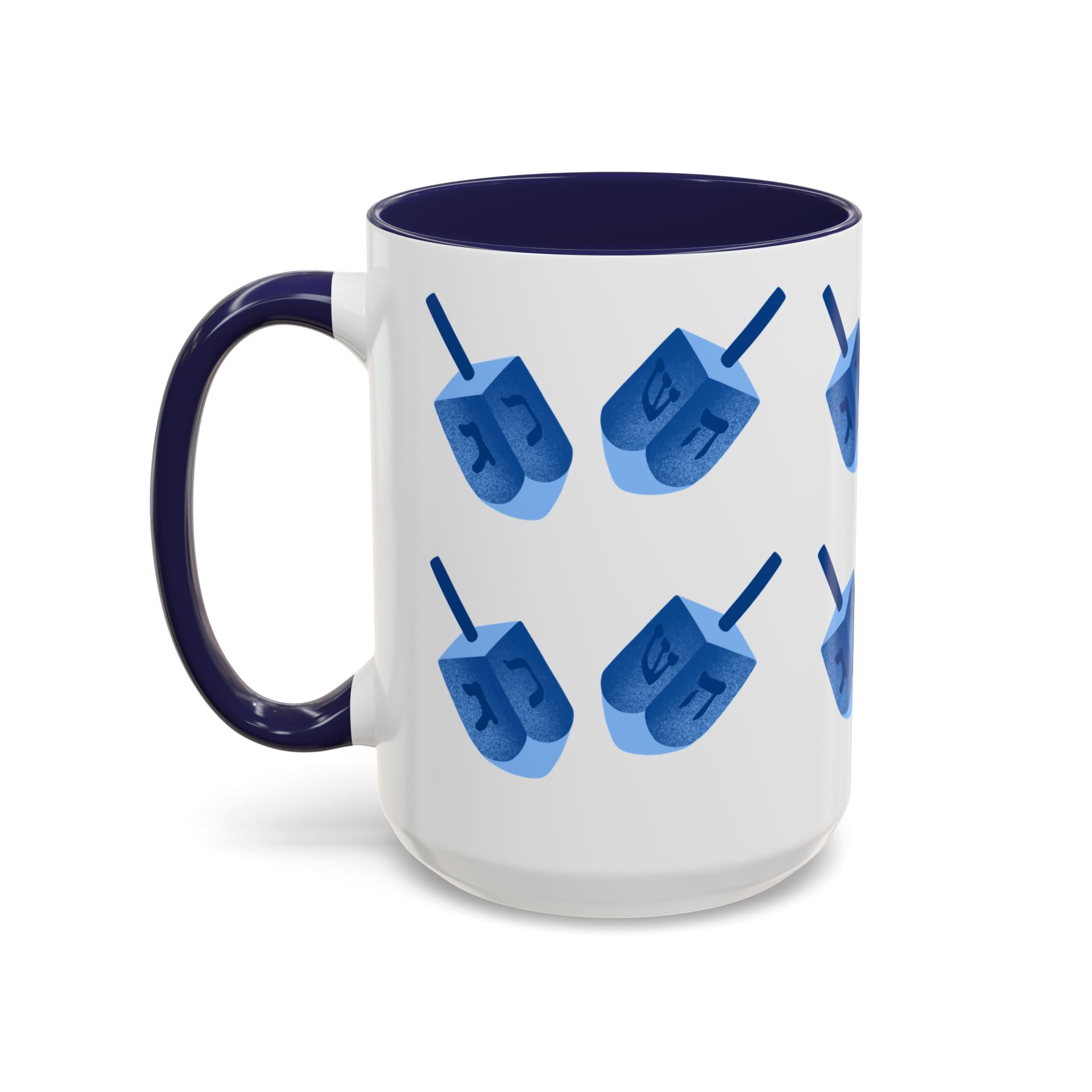 Dreidels Hanukkah Mug 15 oz