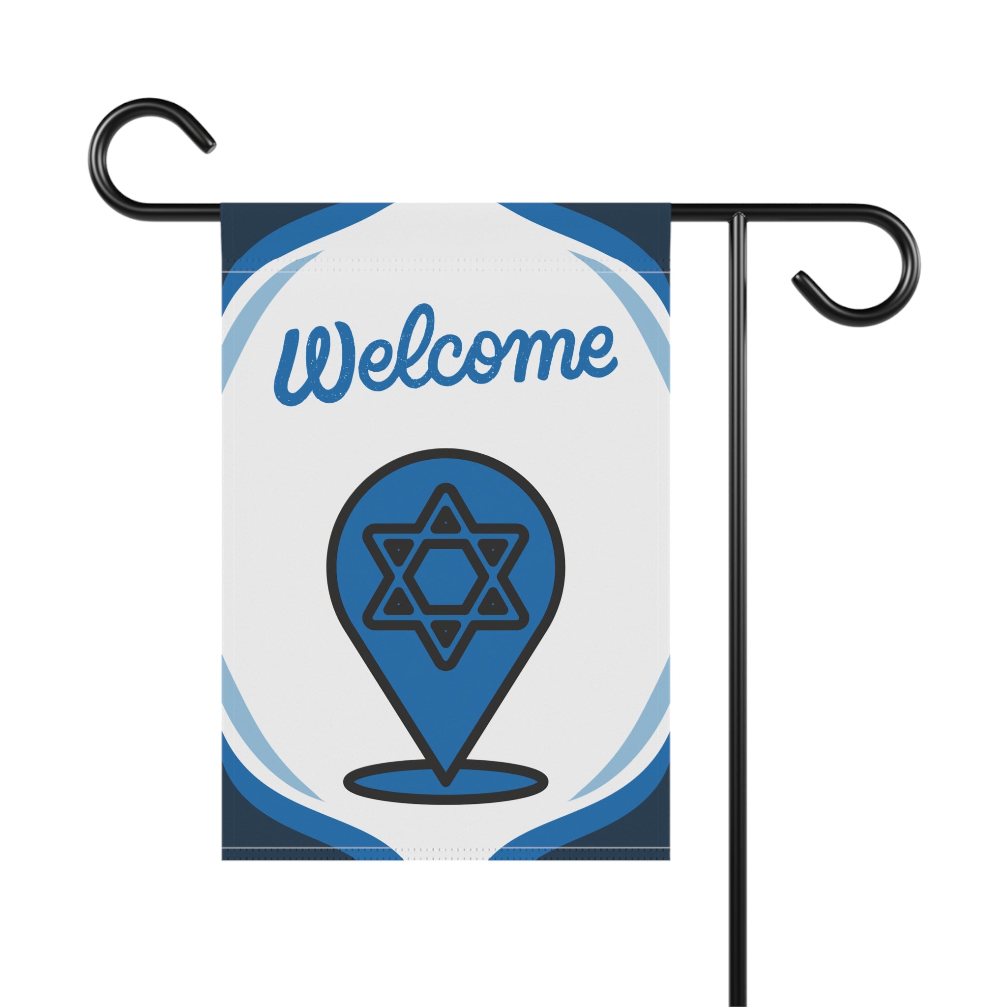 Jews Welcome Here Flag Banner