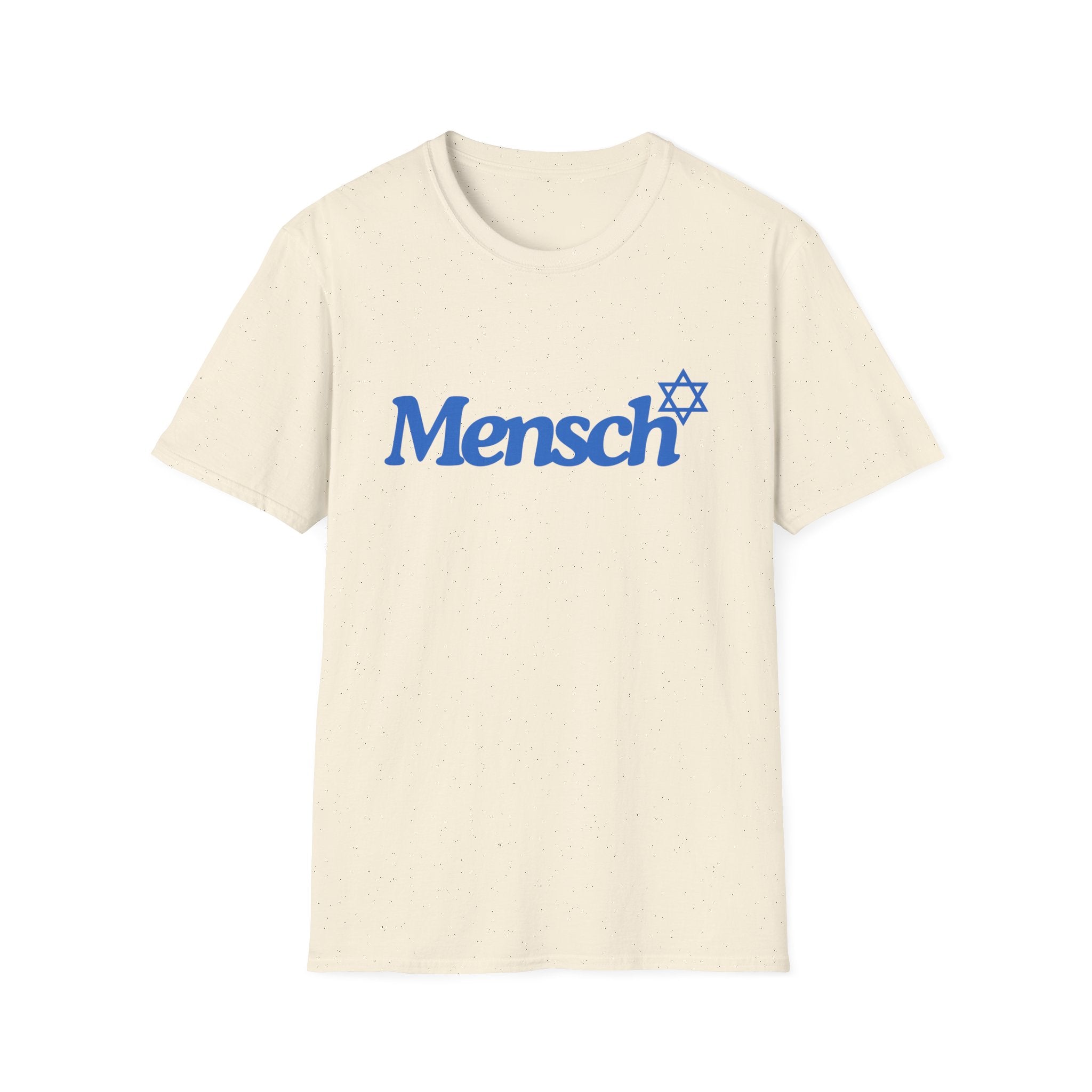 Mensch T-Shirt with Mensch and Star of David for a Mensch Shirt