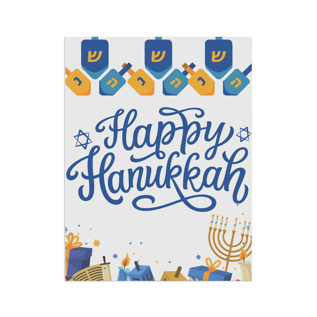 Happy Hanukkah Flag, Hanukkah House or Garden Flag