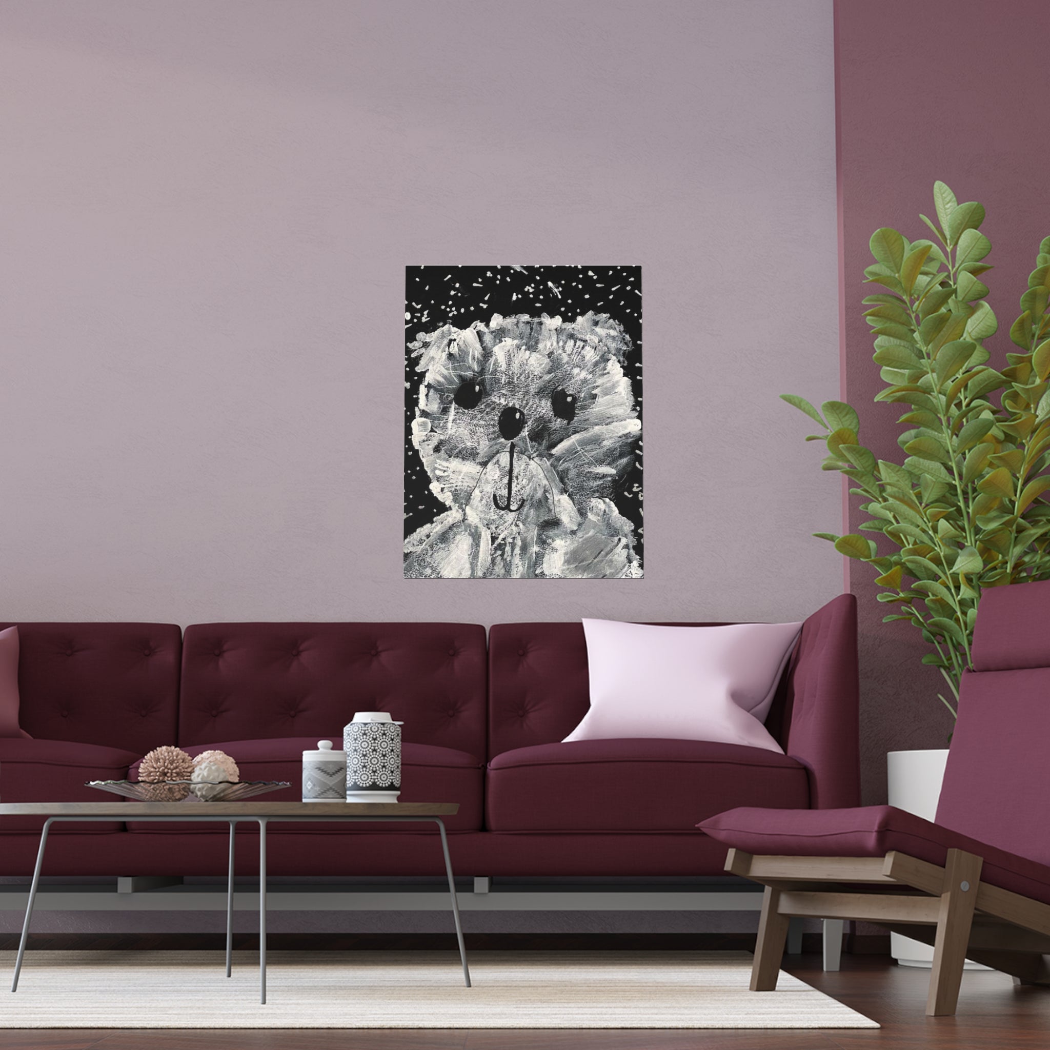 Theodore Roosevelt, Teddy Bear  Indoor and Outdoor Silk Posters Teddy Bear Poster