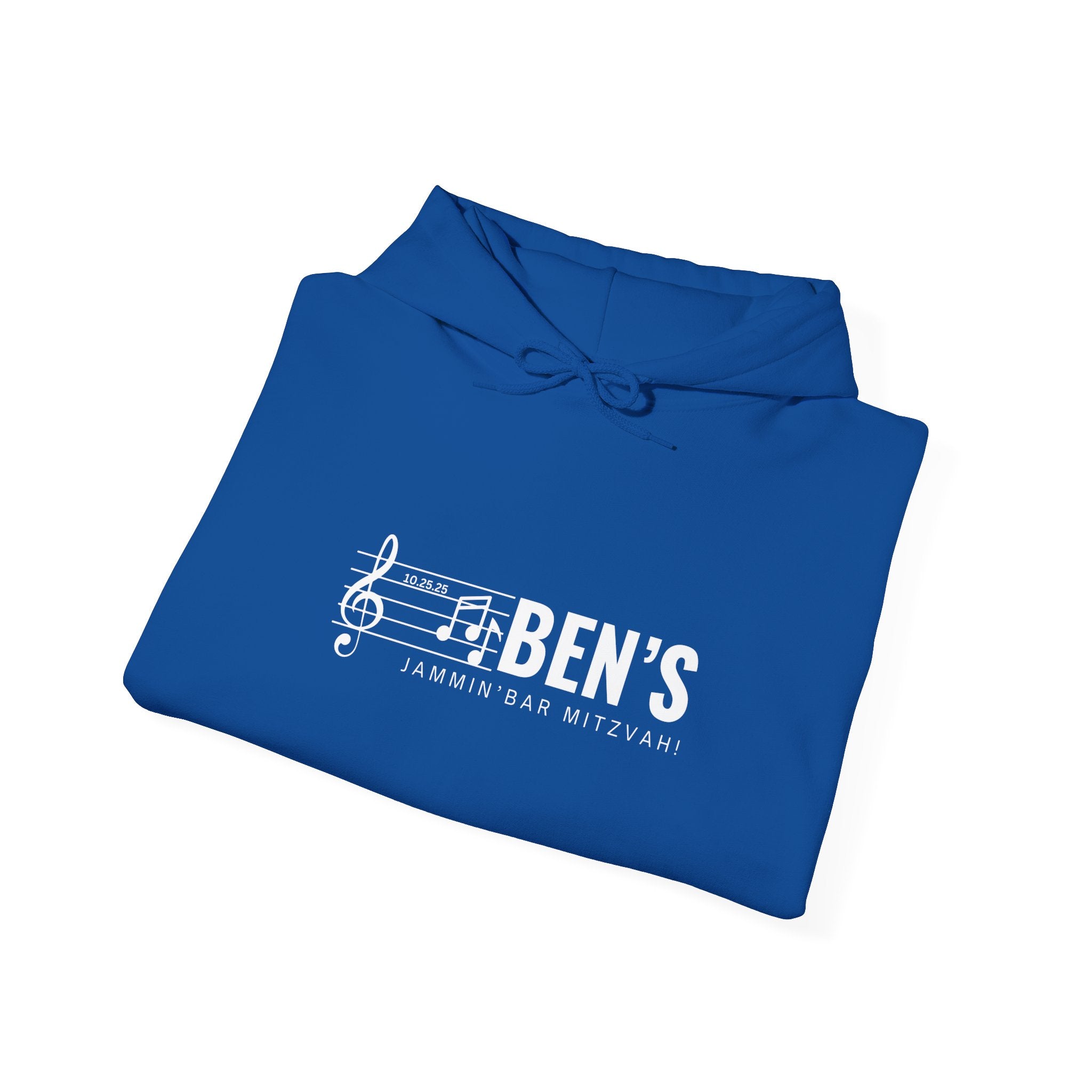 Custom Bar MItzvah Hoodie (Ben) Unisex Heavy Blend™ Hooded Sweatshirt Custom Bar Mitzvah Swag
