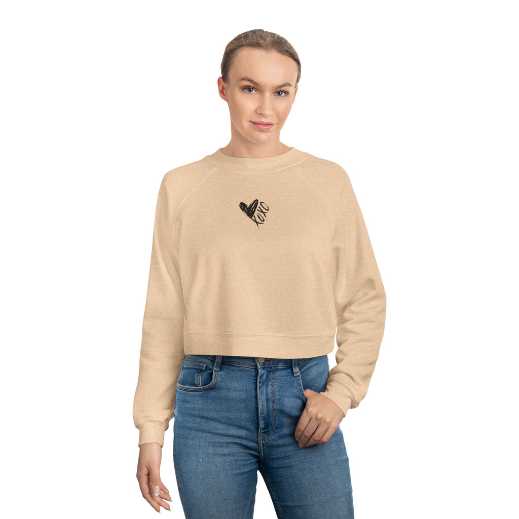 Cropped Sweatshirt Valentine's XO Print
