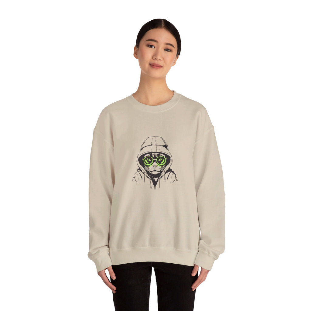Unisex Heavy Blend™ Crewneck Cat Sweatshirt