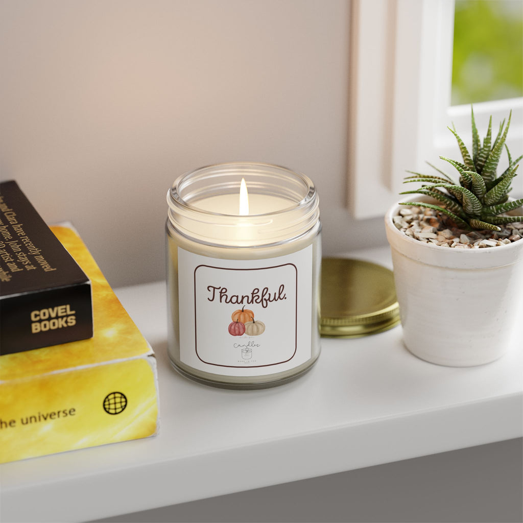 Thankful Fall Candle Vanilla Bean Scent Fall Candle