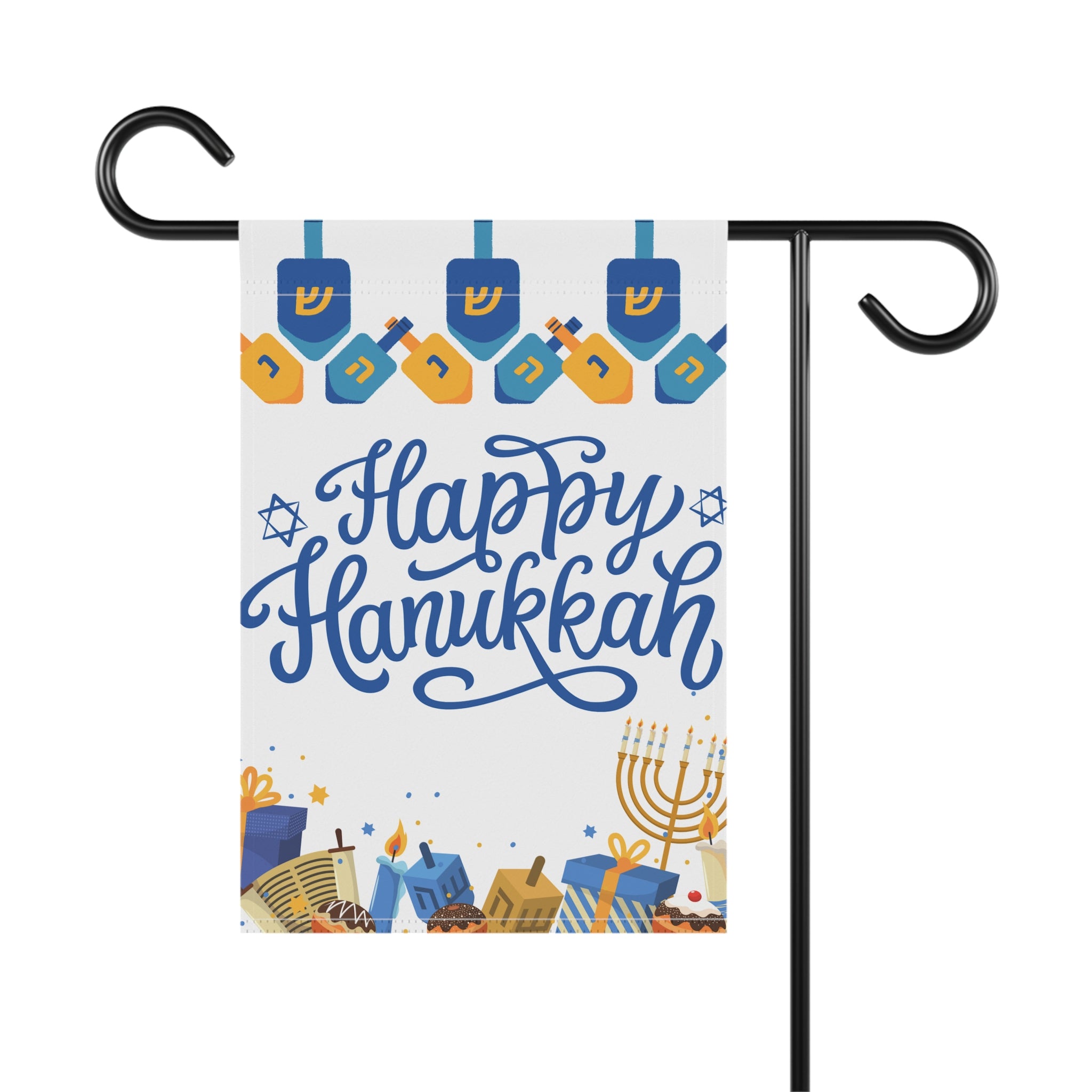 Happy Hanukkah Flag, Hanukkah House or Garden Flag