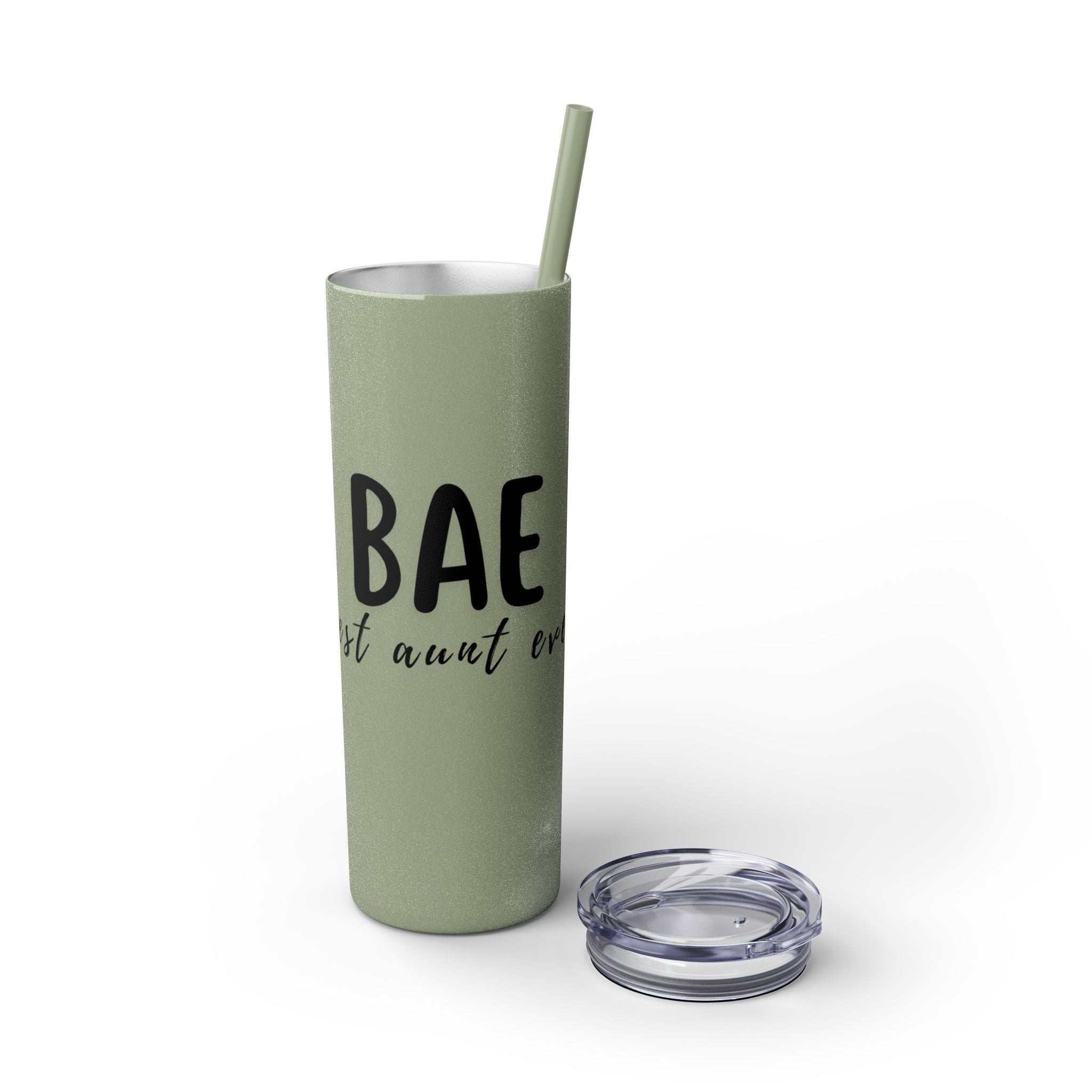 BAE Best Aunt Ever Skinny Tumbler with Straw, 20oz more colors