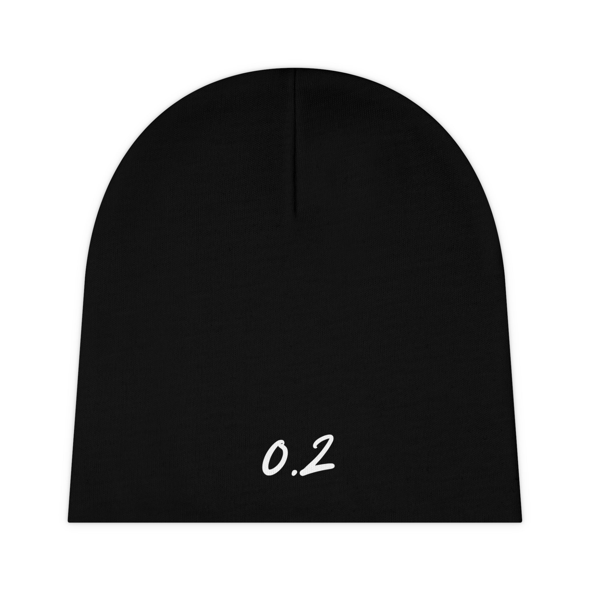 Jewish Baby Gift 0.2 classic baby beanie zero point two baby hat, Black Baby Beanie with "0.2" Design
