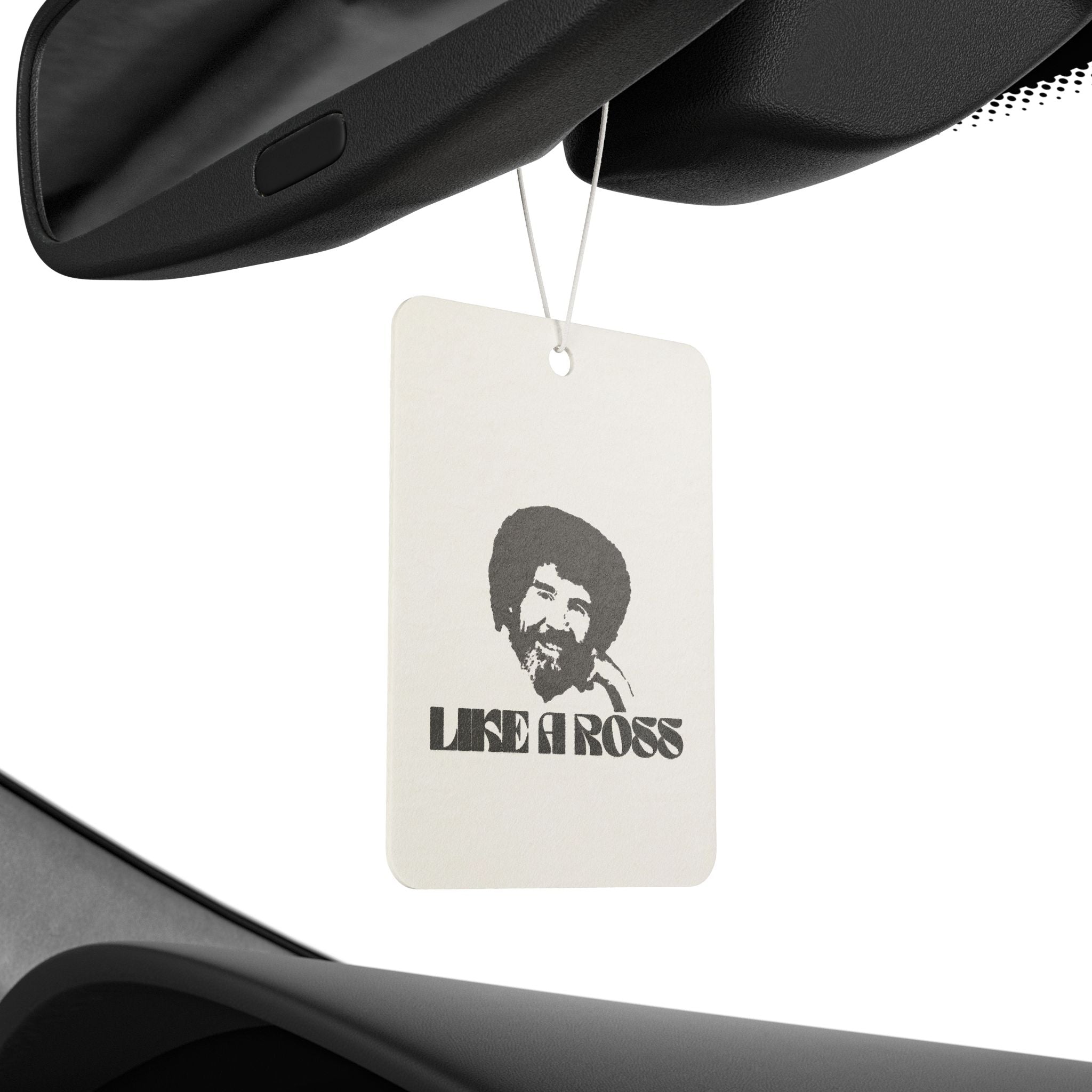 Bob Ross Car Air Freshener | Retro Car Decor, Gift for Artists, Unique Car Accessory, Bob Ross Lover Gift, Positive Vibes