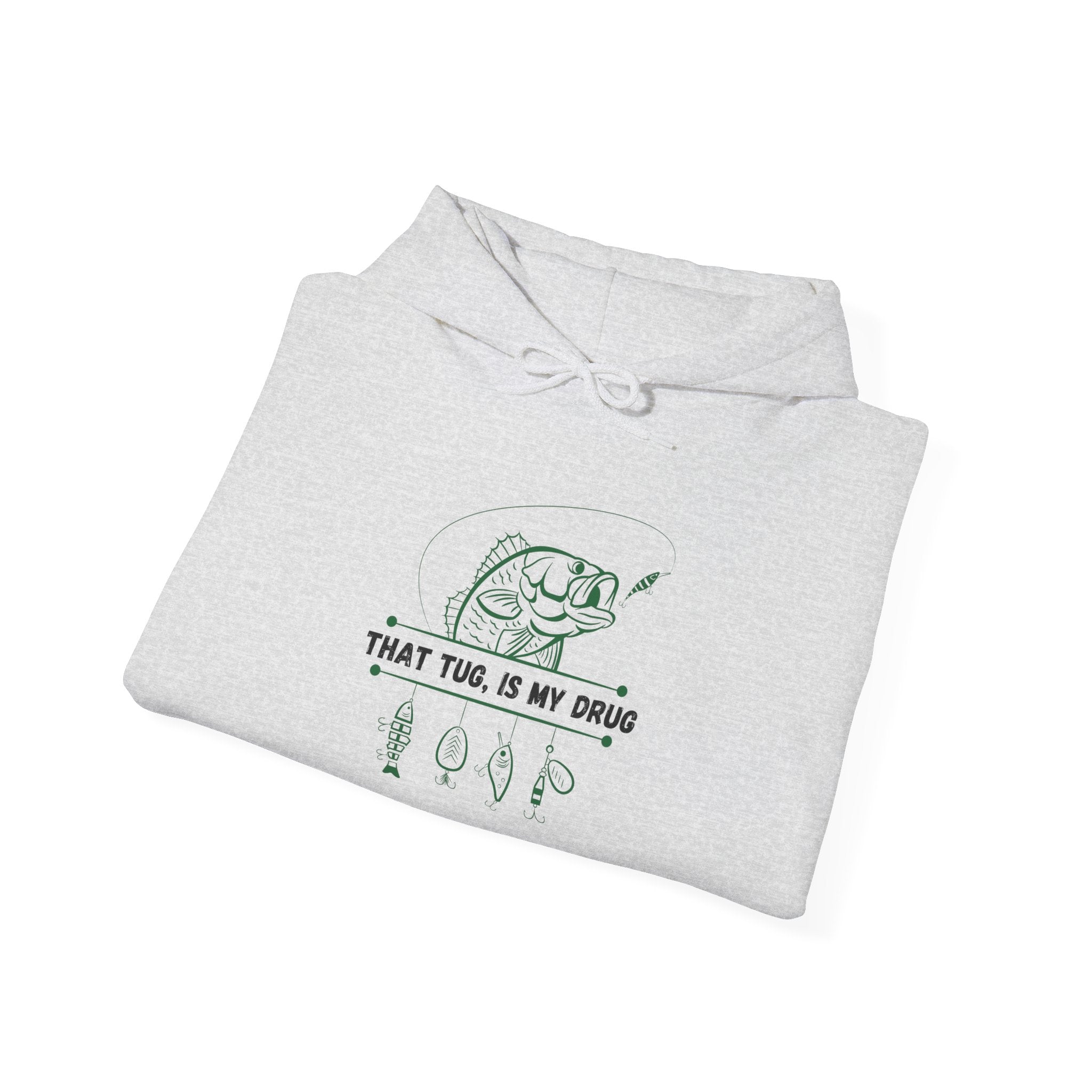 Fishing Sweatshirt That Tug is my Drug  Heavy Blend™ Hooded Sweatshirt