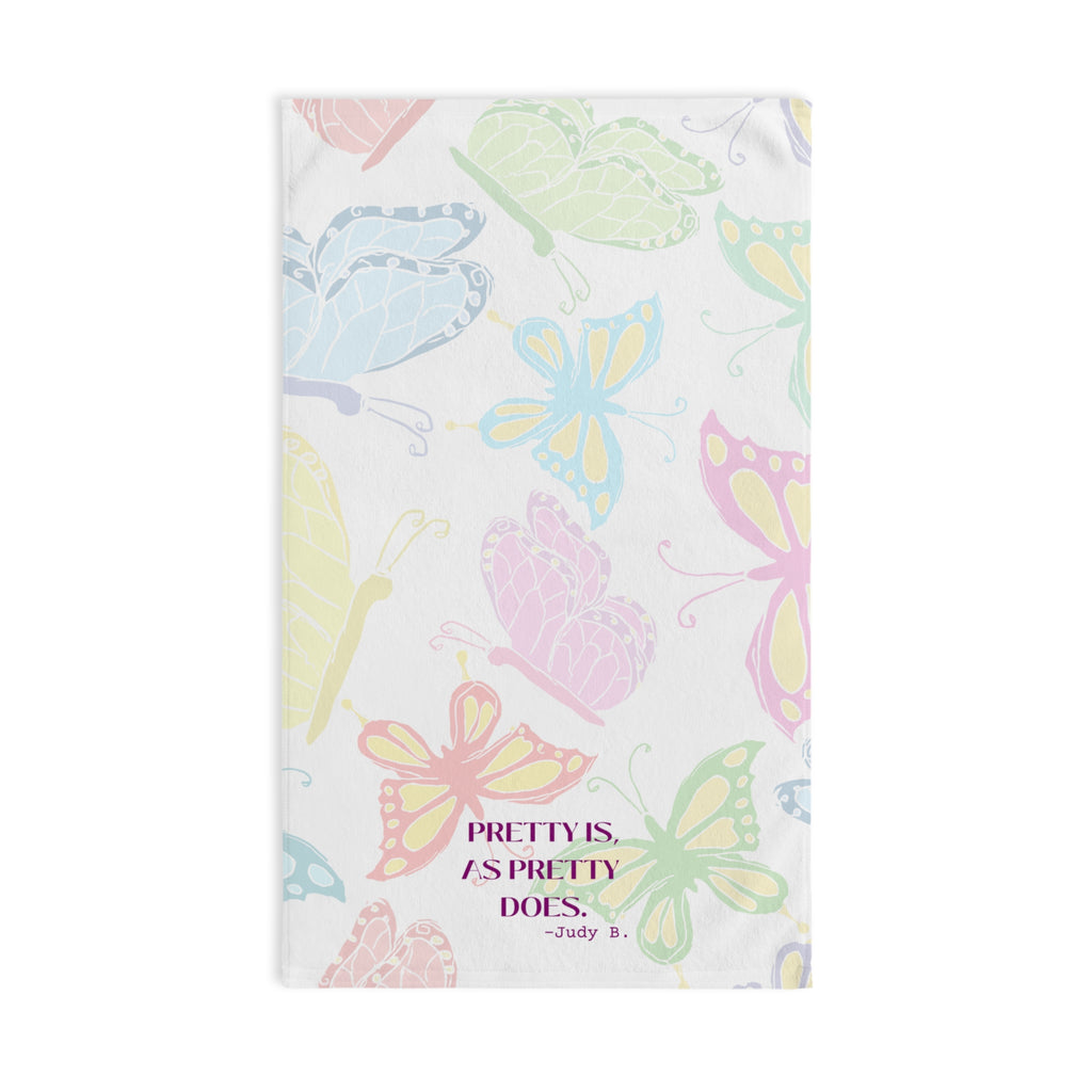 Butterfly Hand Towel Super Absorbent Kitchen or Bath Towel 25x16 Quote Decorative Guest Towel
