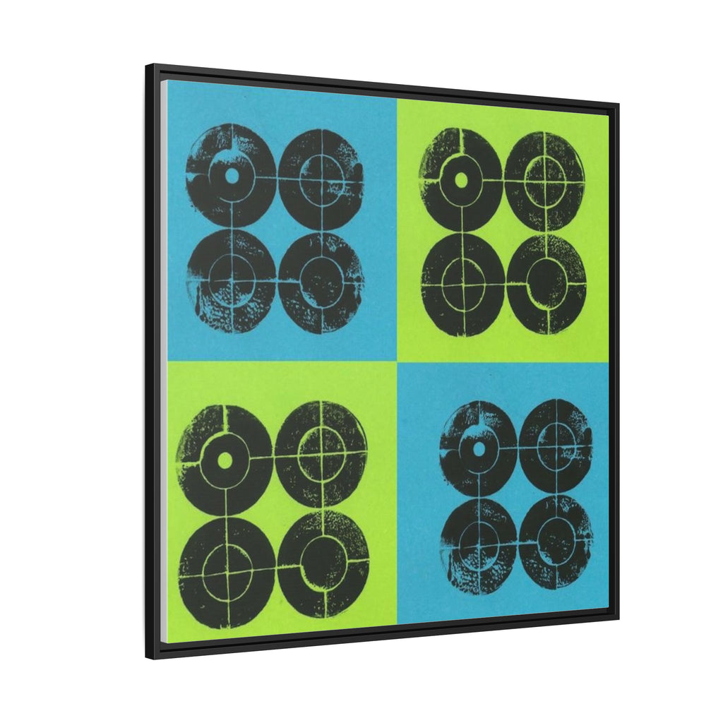 Printing With Legos Collagraph Matte Canvas, Framed