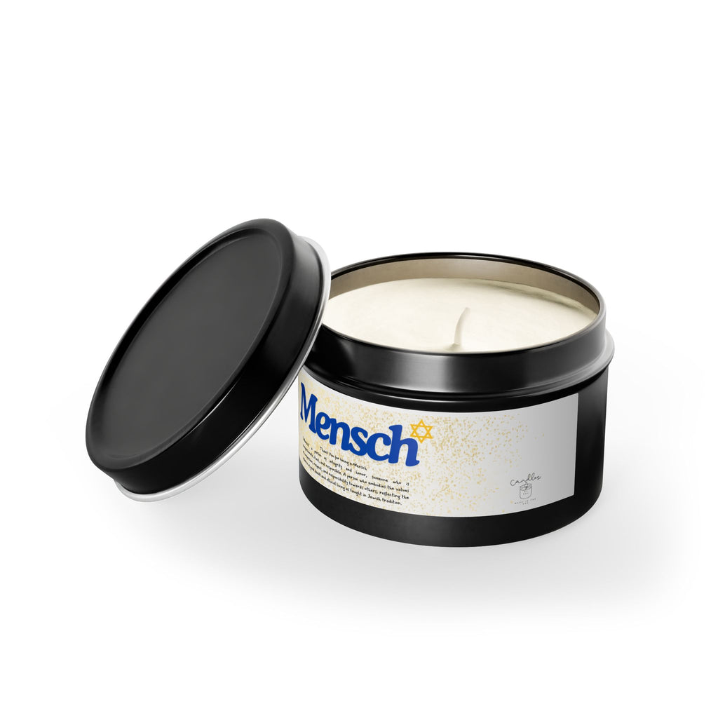 Thank You for being a Mensch Candle. Thank you Gift. Mensch Gift Jewish Thank you Gift