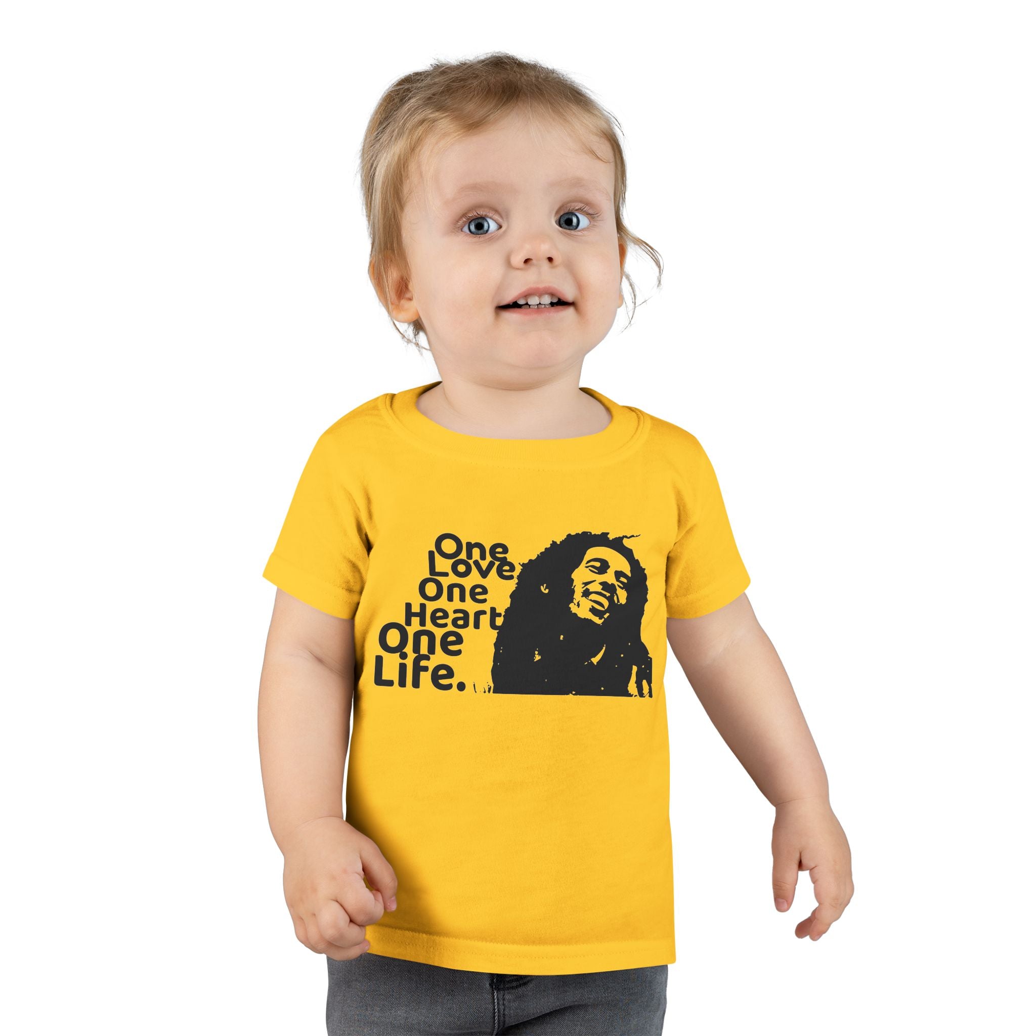 One Love Reggae Toddler T-shirt, Marley Tee For Toddlers