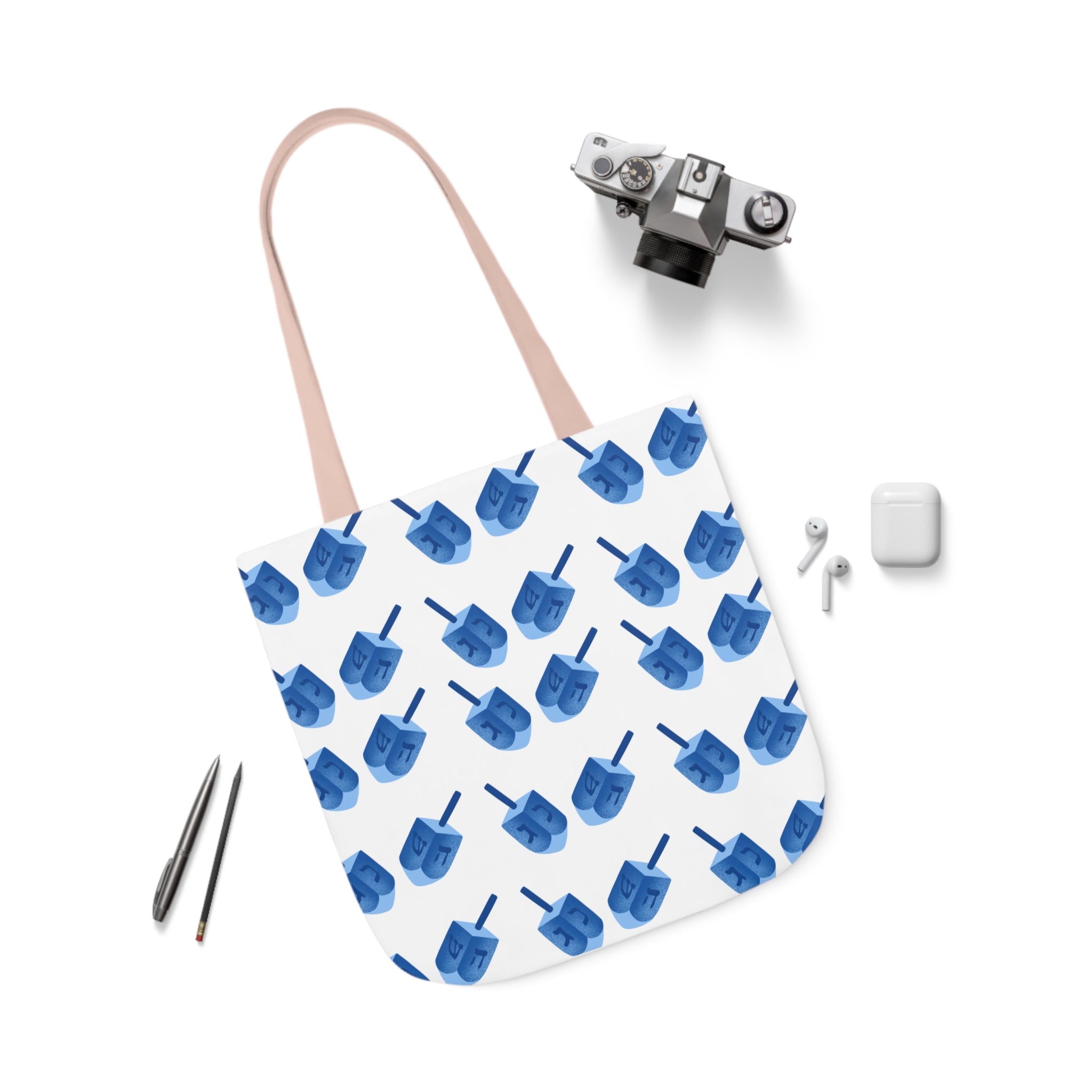 Hanukkah Canvas Tote Bag Dreidel Canvas Tote Bag Hanukkah Gift Bag