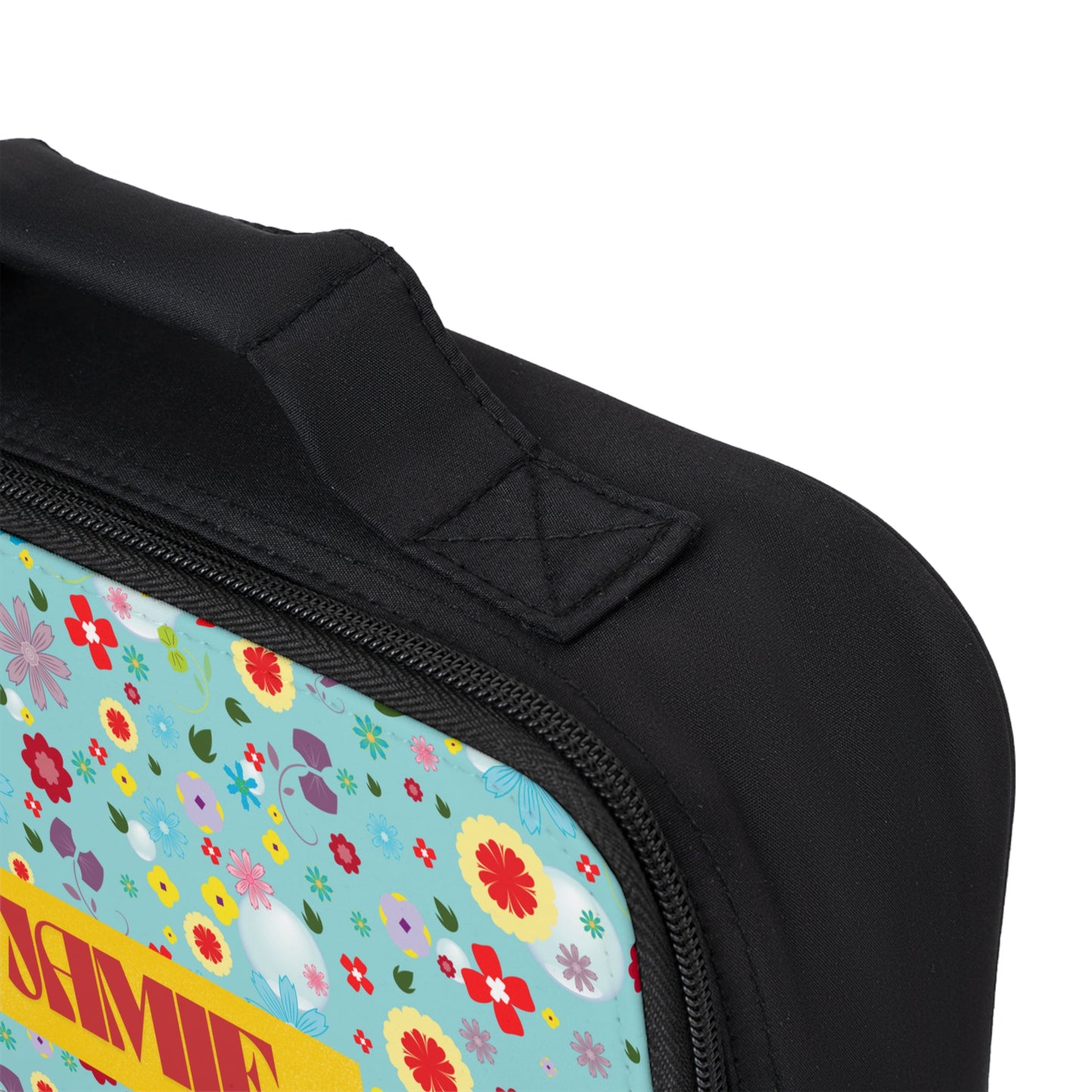 Personalized Floral Lunch Bag, Eco-Friendly Tote, School Supplies, Back to School Insulated Lunch Bag