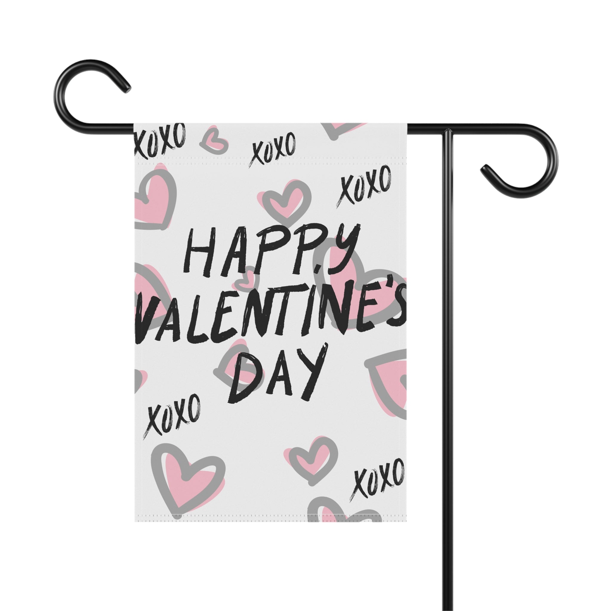Happy Valentine's Day Flag Valentine's Day Garden Flag February Garden Flag XOXO Valentine's Flag
