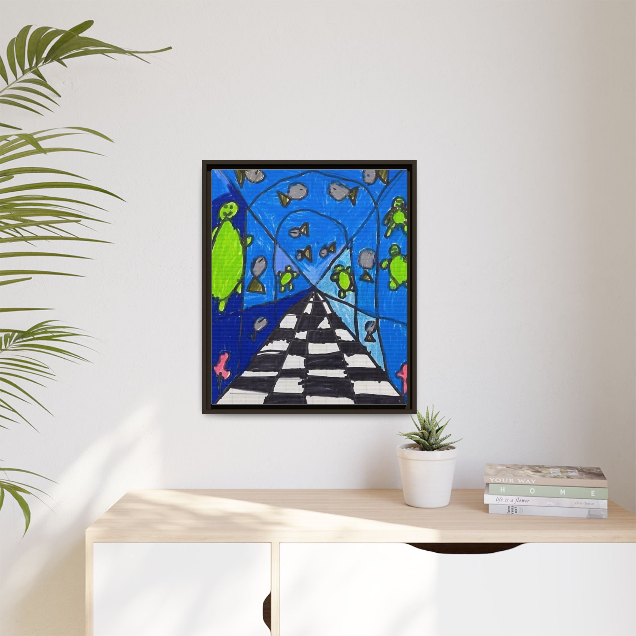 Creating Space Matte Canvas, Framed Art by Jackson Smith