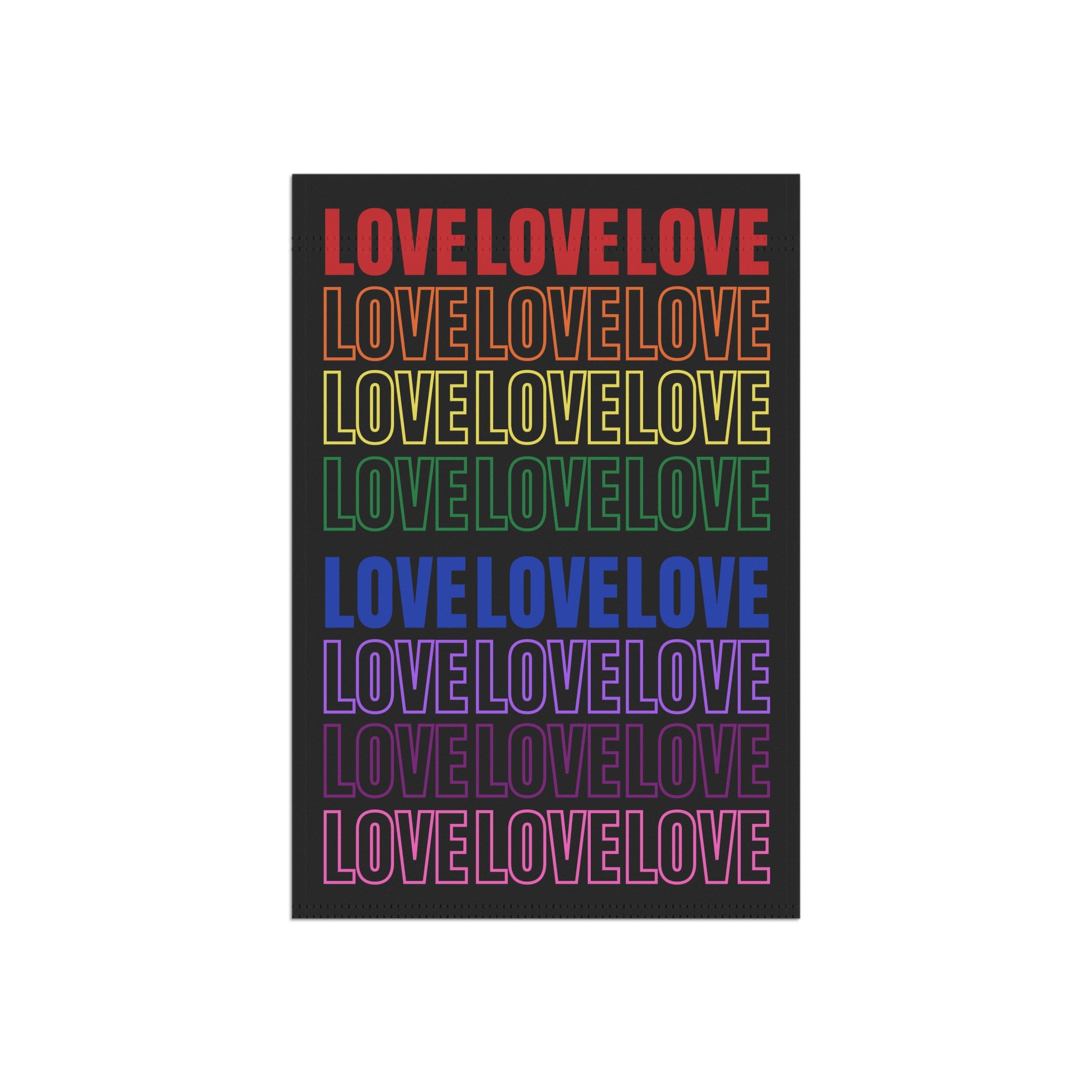 Garden Flag, Love is Love Gay Pride, Acceptance, Inclusion Banner for LGBTQ+ Celebrations, 12 x 18 LGBTQ+ Pride Outdoor Decor, Equality Yard