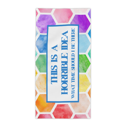 Funny Beach Towels, Summer Spring Break Pool Towel, Unique Beach Blanket, Large Beach Towel