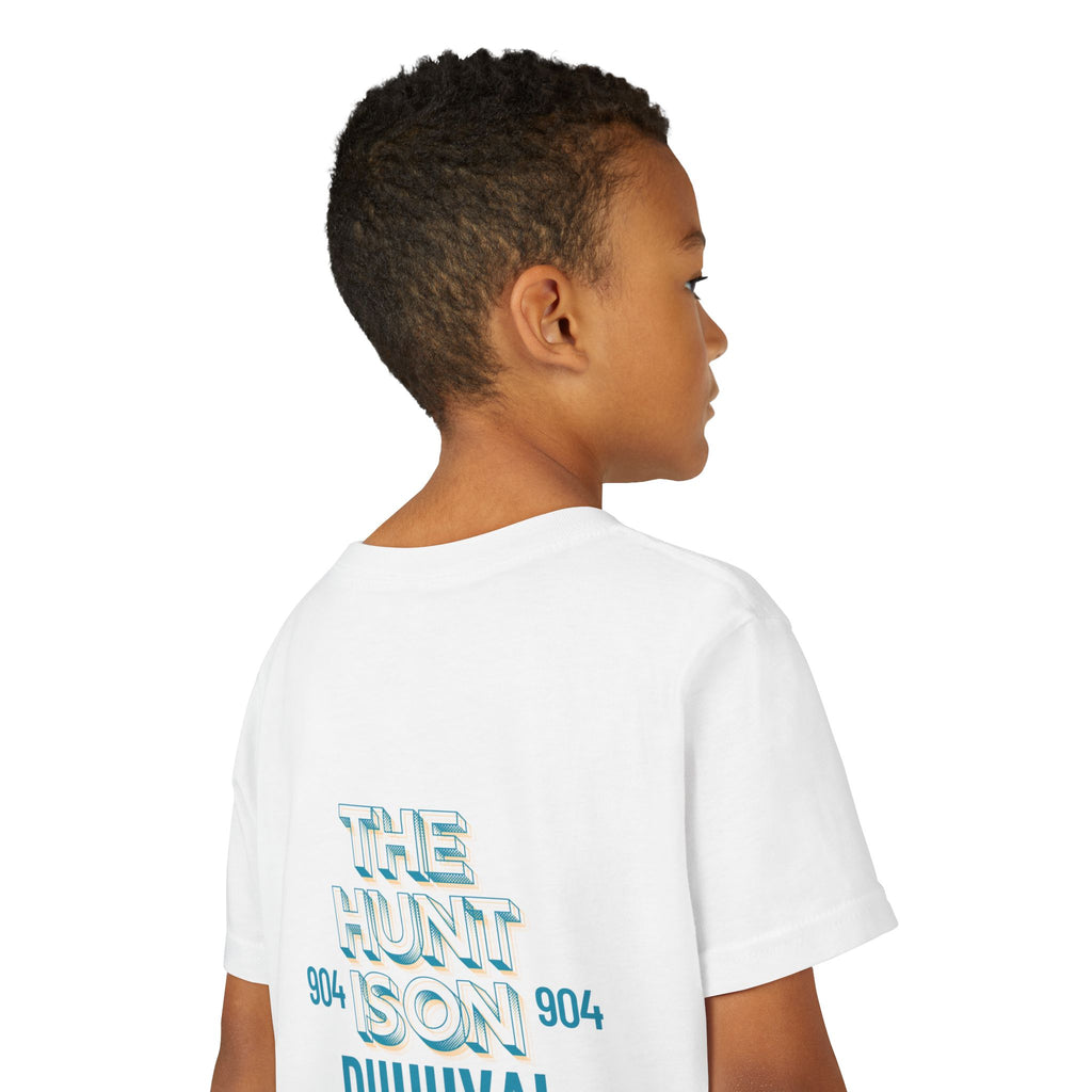 Travis Hunter Youth Short Sleeve Tee - 'The Hunt Is On' Jags Hunter Fan Wear TShirt Kids
