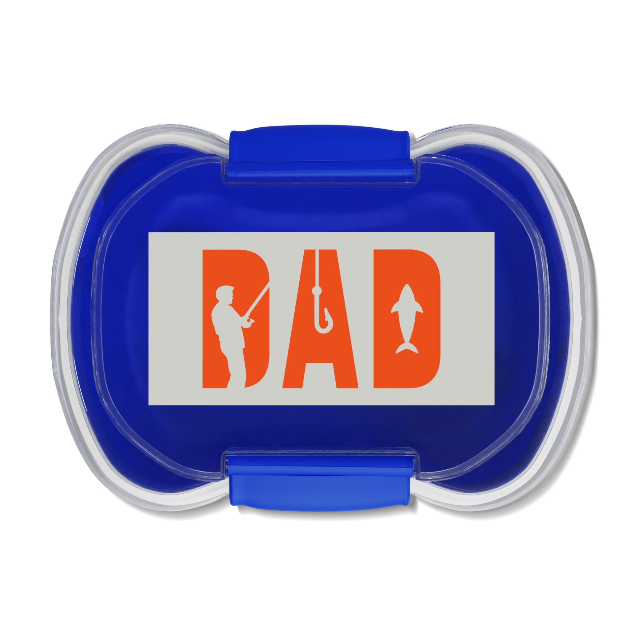 Fishing-themed Two-Tier Bento Box for Dads, Lunch Container, Dad Gift, Cool Fishing Gear, Portable Meal Prep