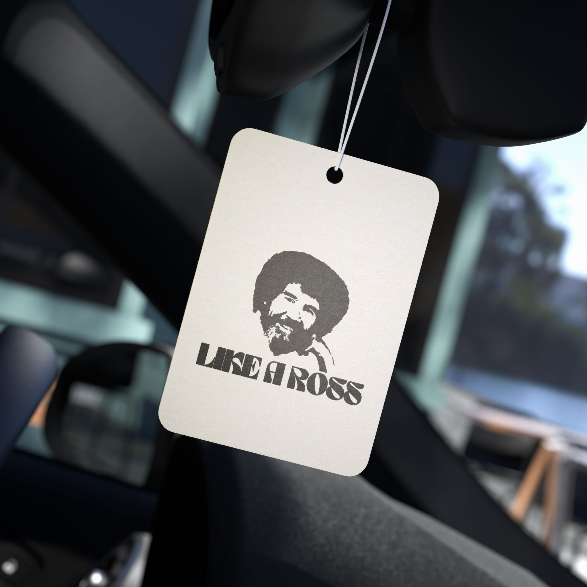 Bob Ross Car Air Freshener | Retro Car Decor, Gift for Artists, Unique Car Accessory, Bob Ross Lover Gift, Positive Vibes
