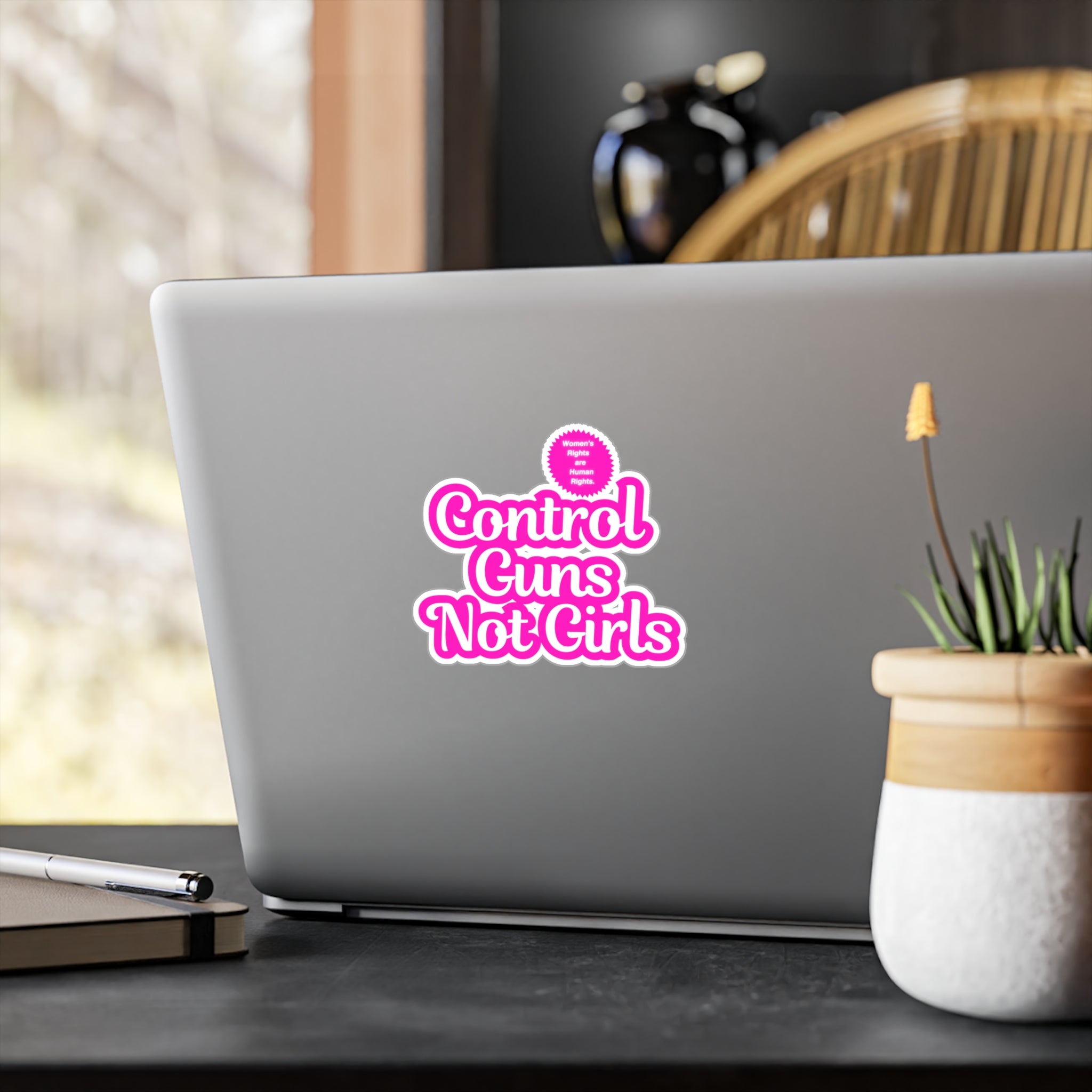 Control Guns Not Girls Kiss-Cut Vinyl Decals