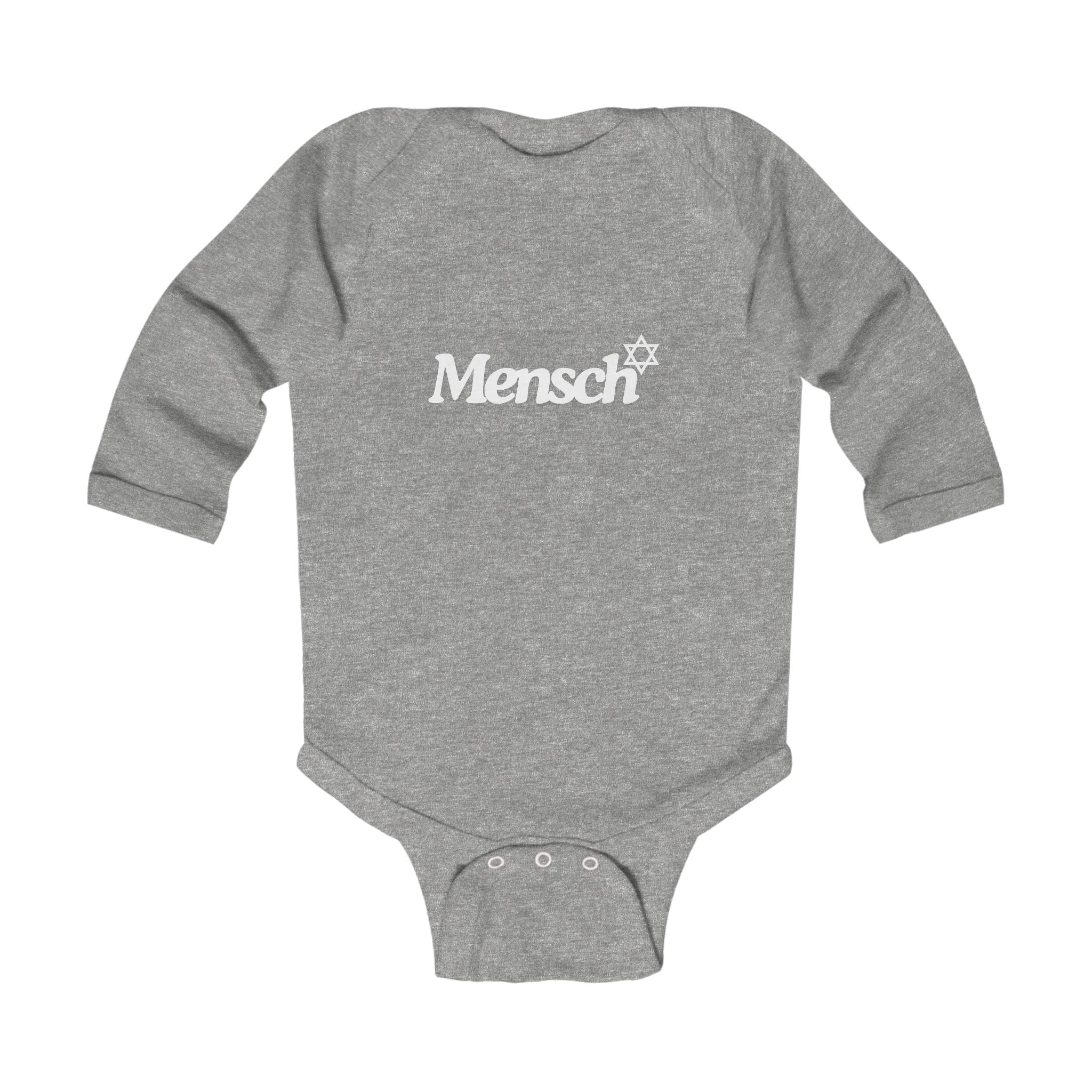 Mini Mensch Onesie Long Sleeve Mensch Onesie, Jewish Baby Gift