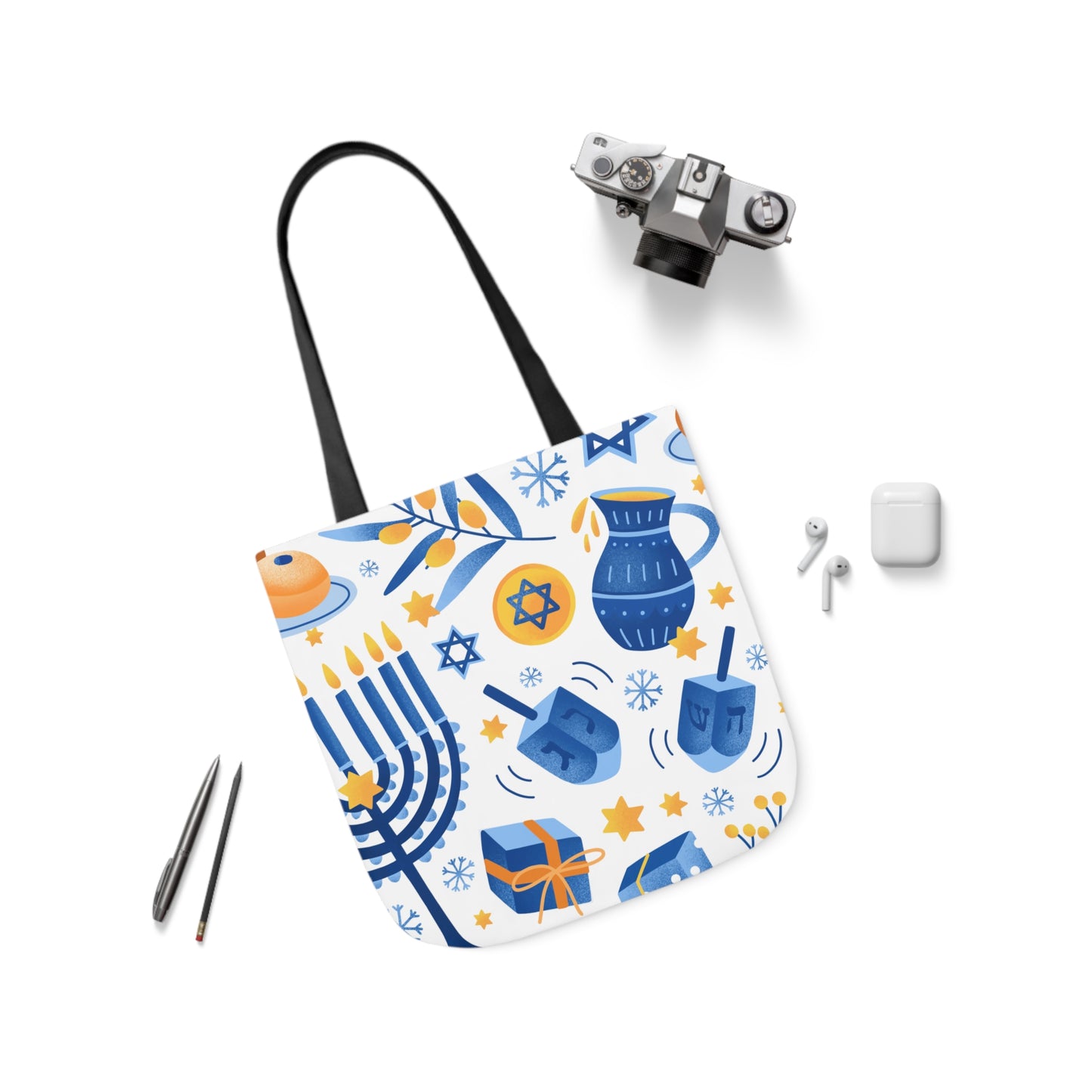 Hanukkah Canvas Tote Bag