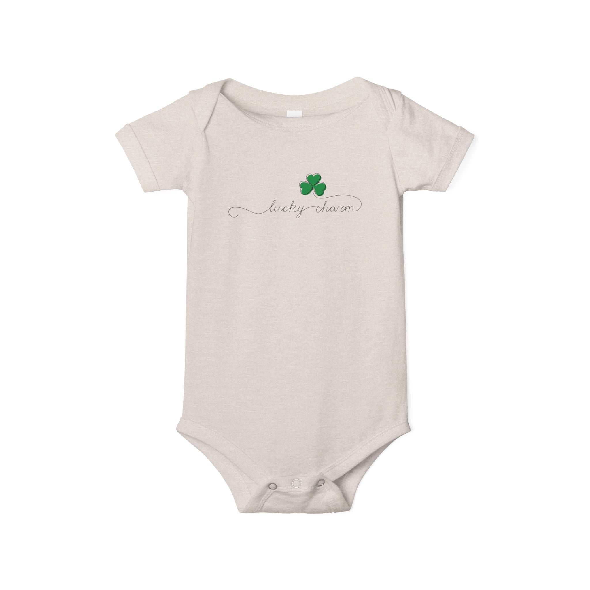 Lucky Charm Infant Onesie, Cute Baby Bodysuit, St. Patrick's Day Gift, Newborn Outfit, Irish Baby Clothes