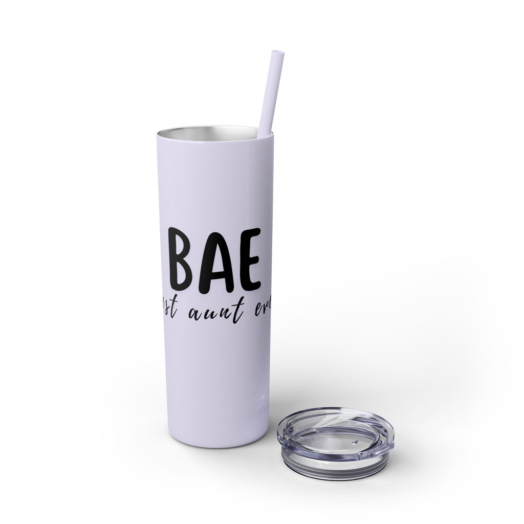 BAE Best Aunt Ever Skinny Tumbler with Straw, 20oz more colors