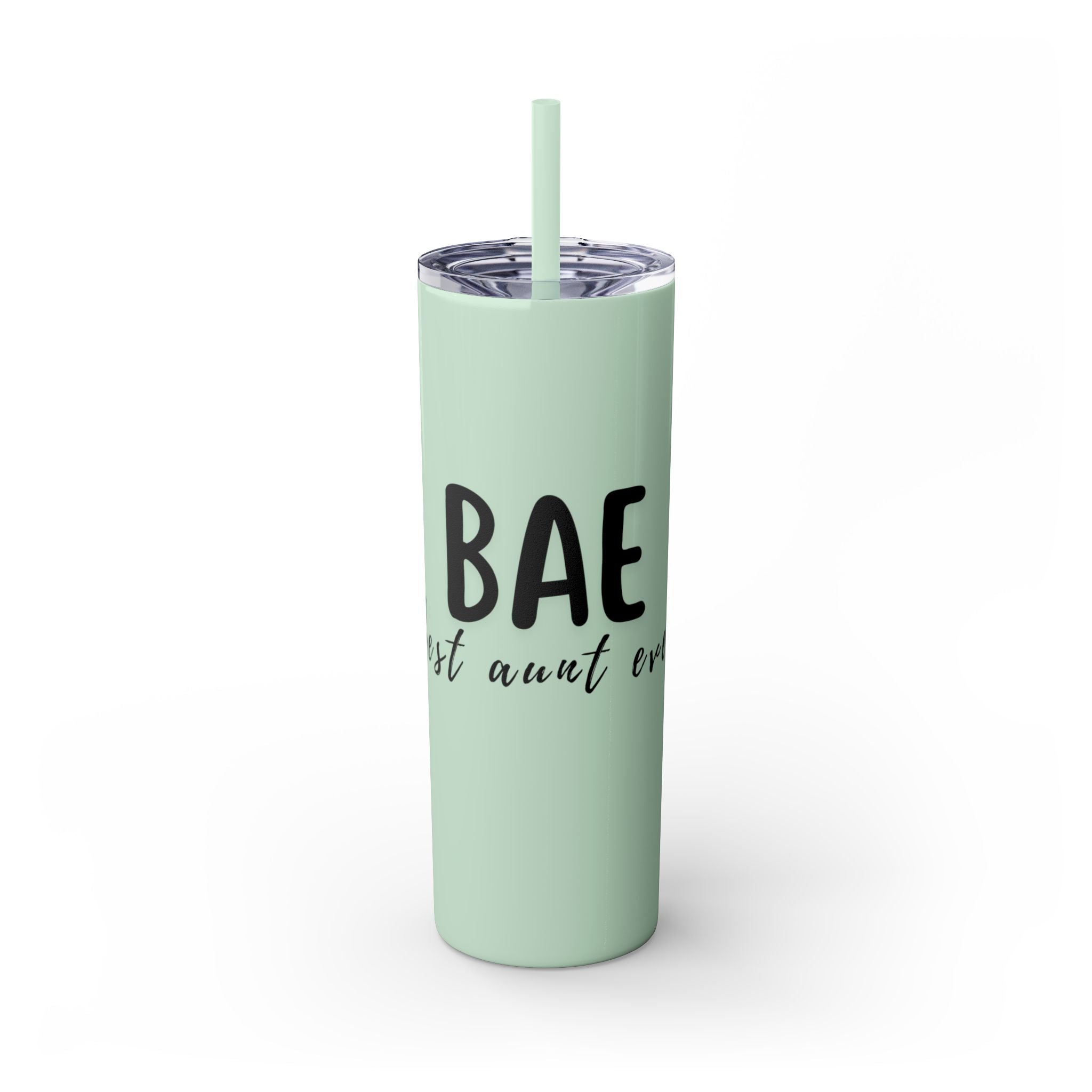 BAE Best Aunt Ever Skinny Tumbler with Straw, 20oz more colors