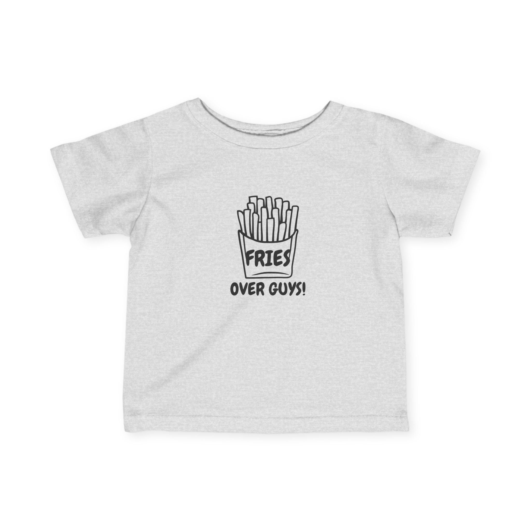 Funny Infant Tee Fries Over Guys! Cute Baby Shirt, Toddler Gift French Fries
