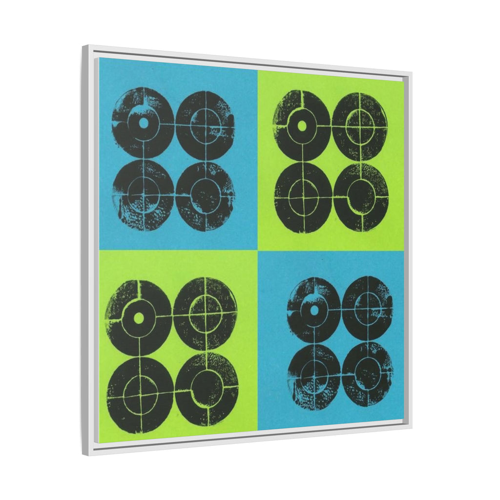 Printing With Legos Collagraph Matte Canvas, Framed