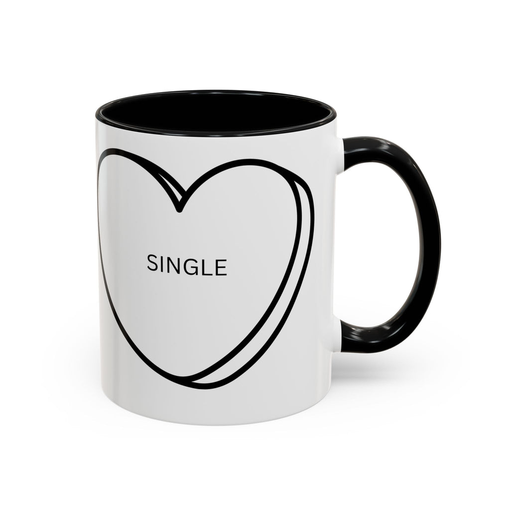 Coffee Mug, Single on Valentine's Mug, Candy Heart Mug, Amazon Prime Mug, Valentine's Day Mug, Gift for Single Friend
